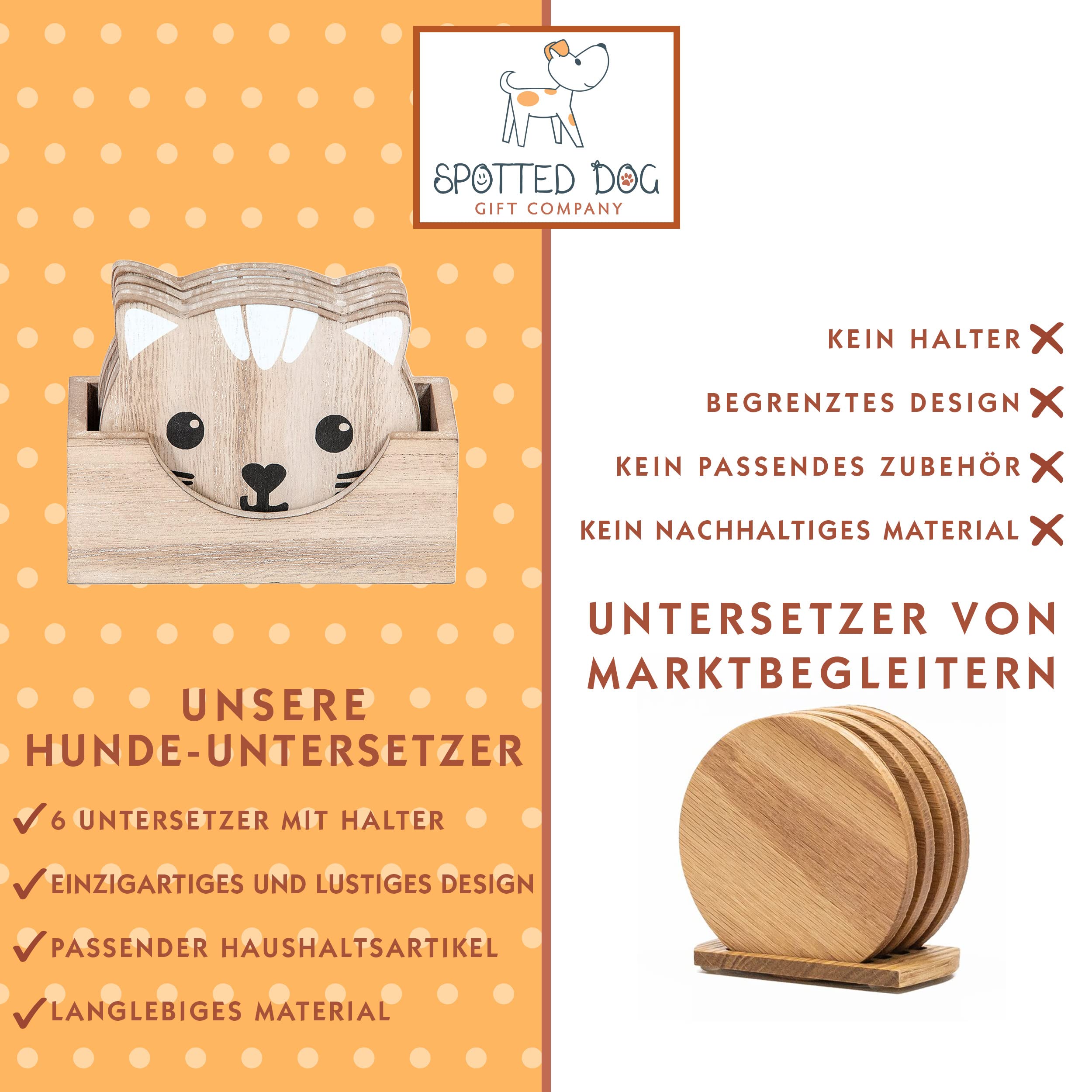 Produktbild von Katzen-Untersetzer Mit 3D-Druck, Neuartiger Und Süßer Kätzchen