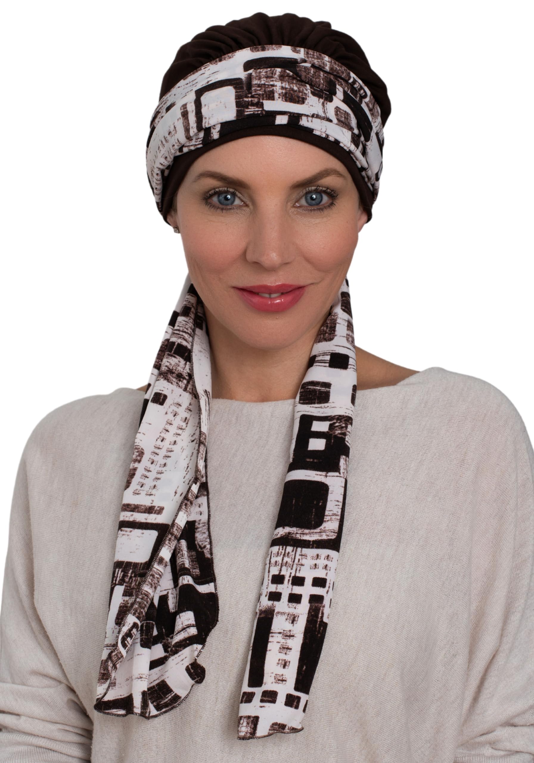 Cappello Con Sciarpa Cucita Per Caduta Capelli - Copricapo Donna, Versatile E Elegante, Taglia Unica - Foto 9