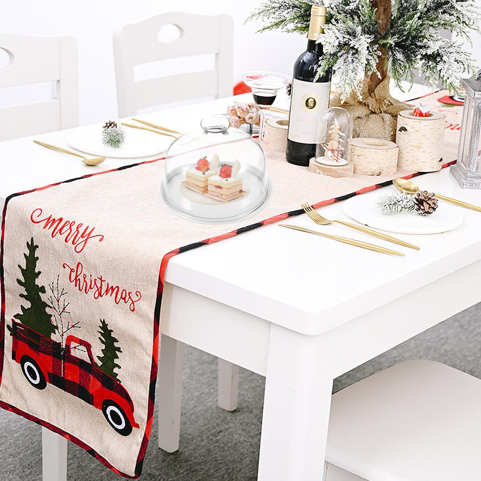 Keramik Kuchenplatte mit Deckel Weiß Bruchfest und Verschleißfest Obst Vorgeschmacksplatte für Hochzeiten und Partys Eleganter Dessertteller mit Einfachem Design Zufälliger Stil