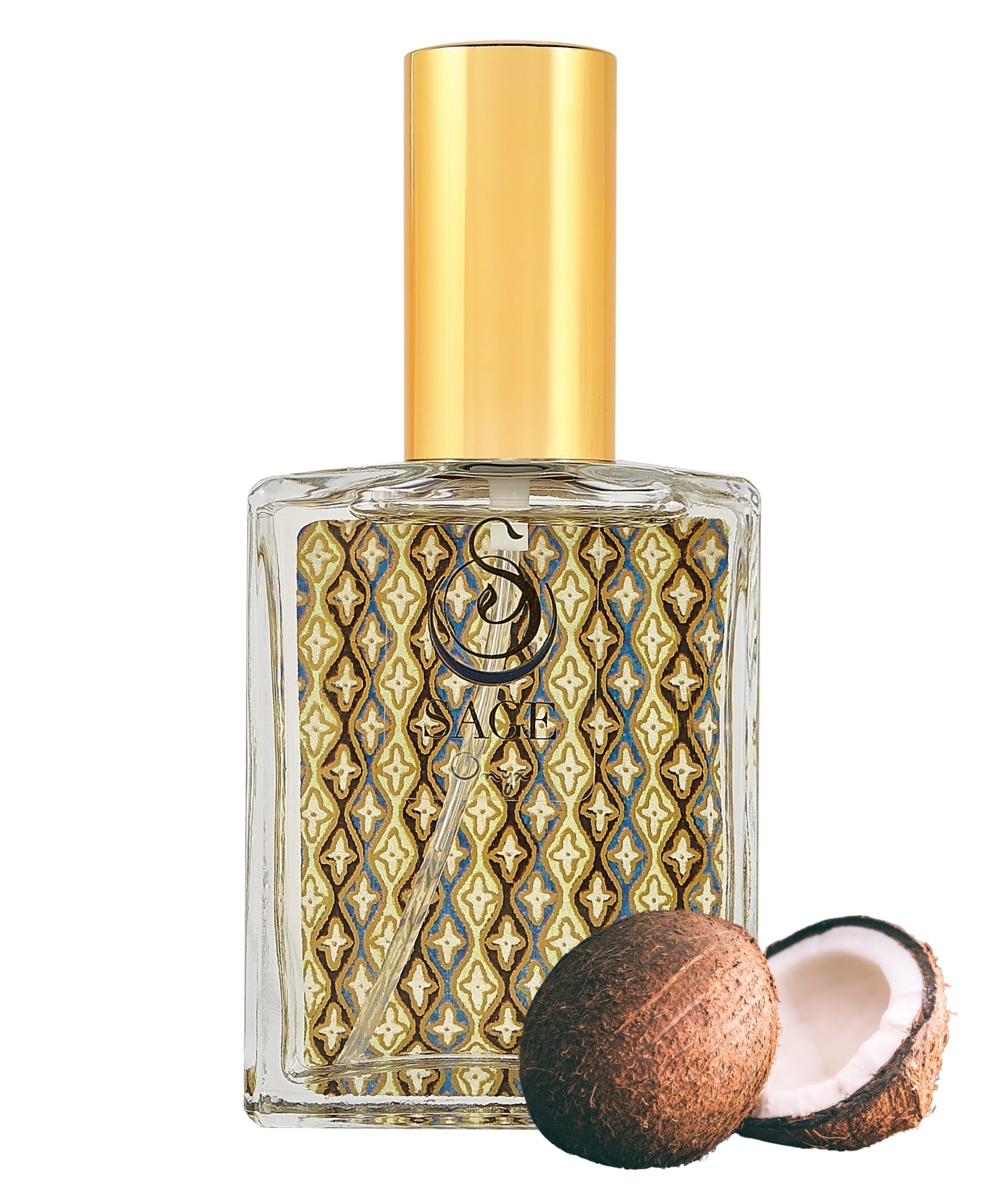 The Sage LifestyleONYX Eau de Toilette Spray Perfume (2 Oz/59 ml) - Travel Perfume, Vegan Perfume Oil - Feel Subtle Hint of Oakmoss, Vanilla Nectar, Tunisian Amber & Sheer Musk