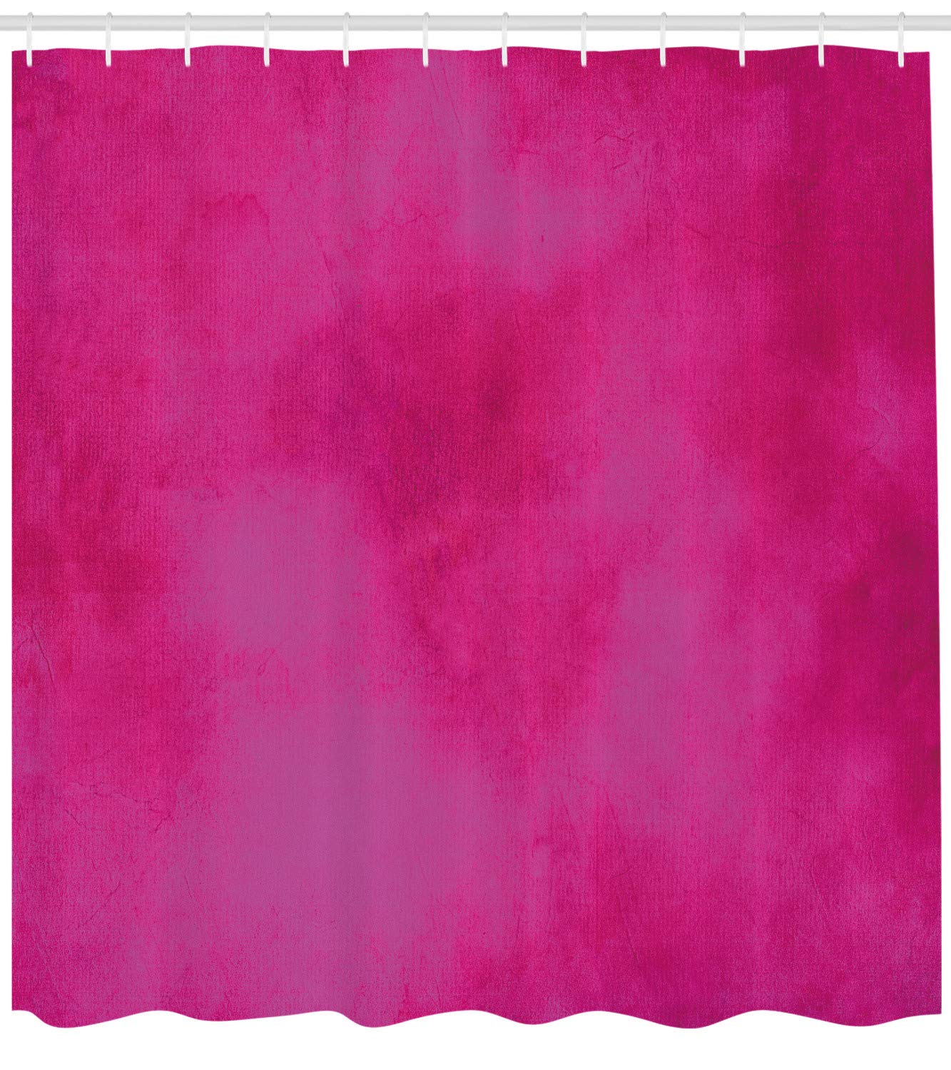 ABAKUHAUS Zasłona prysznicowa, wodoodporna, nieprzejrzysta, w zestawie 12 haczyków, odporna na bakterie i pleśń, 175 x 200 cm, różowa