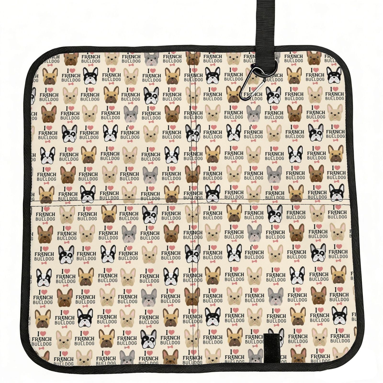 ERCgad Dog Print Foldable Seat Cushion Portable Chair Pad Lightweight Travel Outdoor Office Home