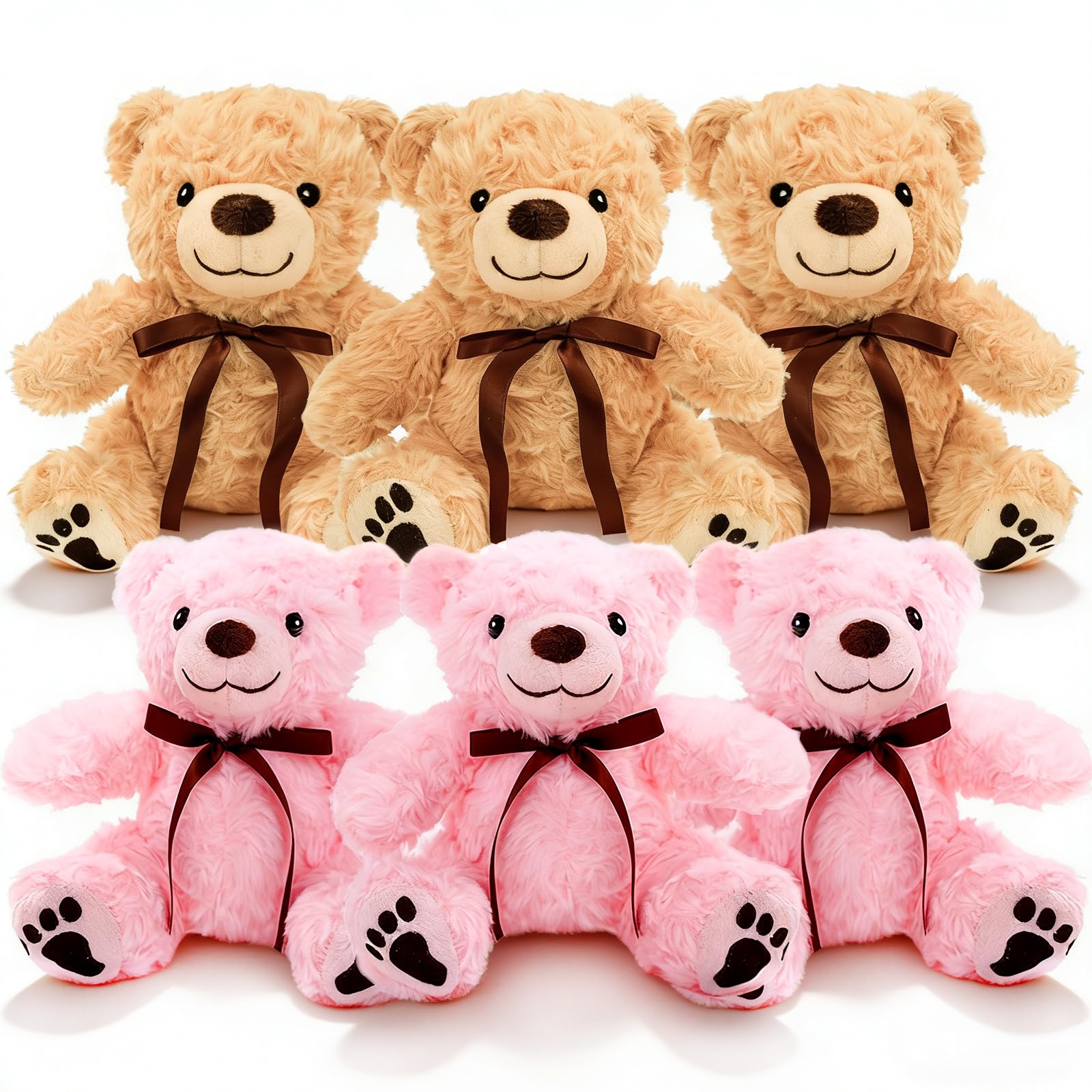 Photo 1 of **UNKNOWN IF MISSING PARTS**
EEYQR 6Pcs Teddy Bear Stuffed Animals Bulk for Baby Shower, Small Stuffed Teddy Bear Plush, Bulk Bears Plush Toys for Baby Shower Party Decorations Christmas Valentine's Day (Brown, Pink)