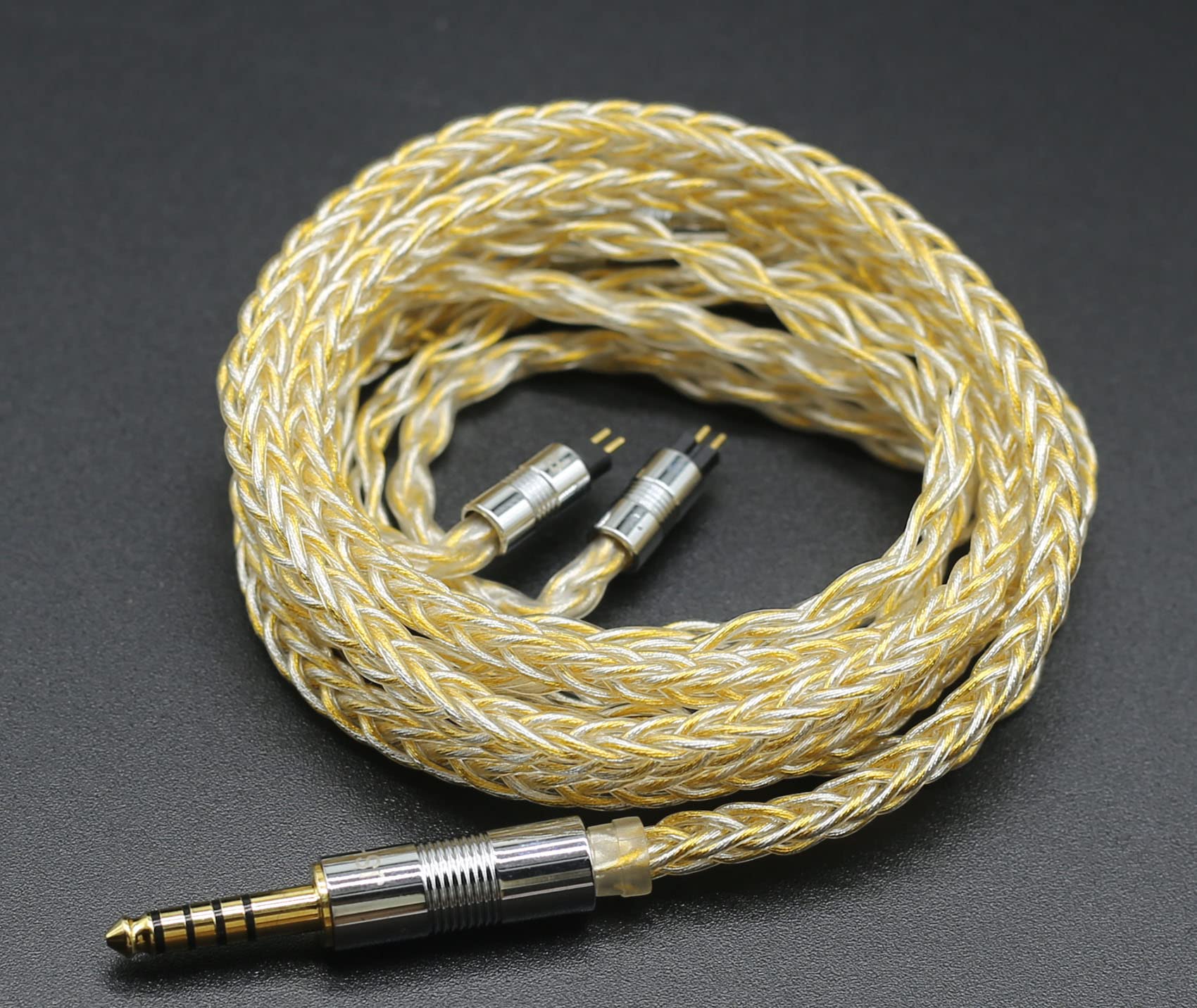 Amazon | 【JSHiFi-Lucky】2pin4.4mm8芯金メッキ&銀メッキリケーブル