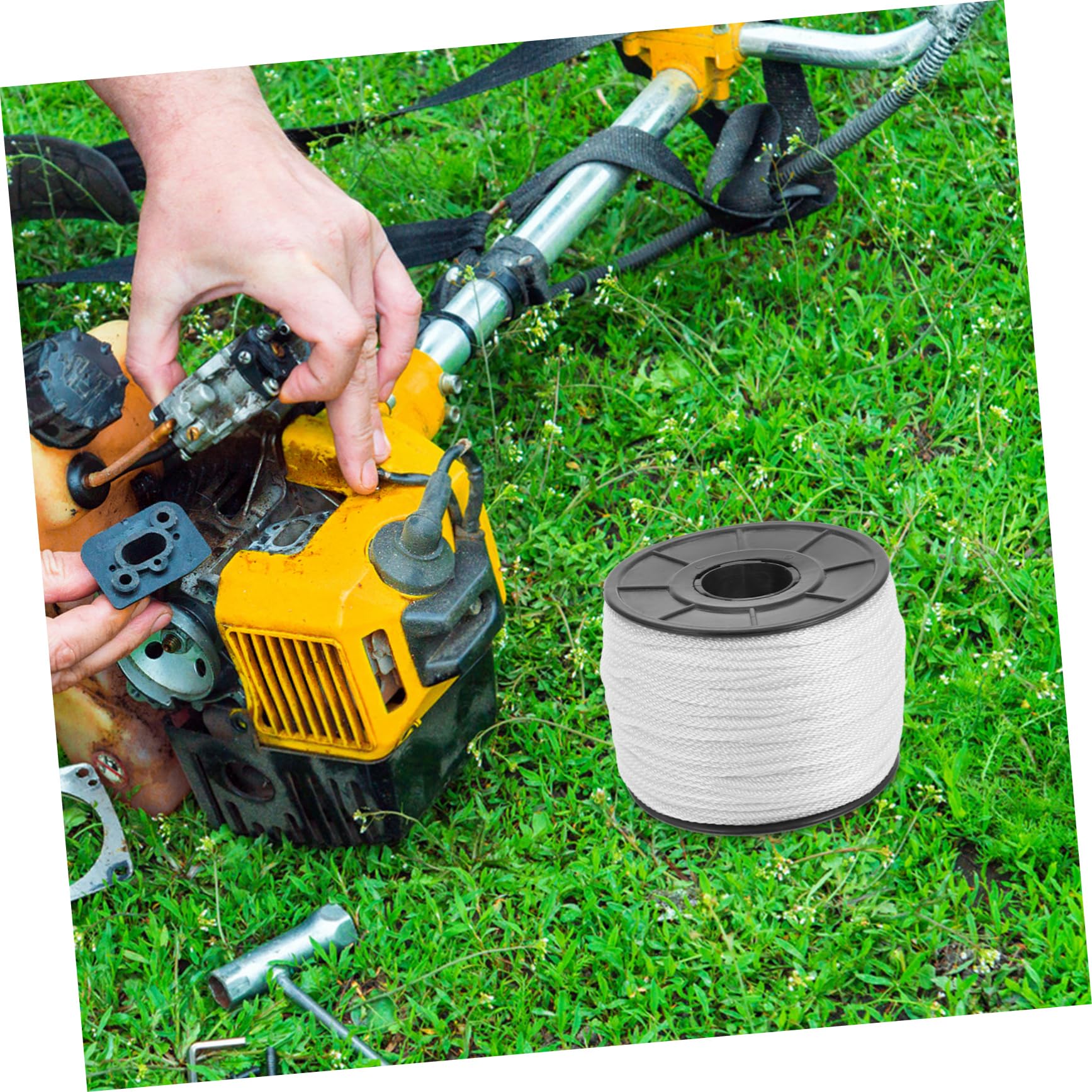 Toyvian Corda di Avviamento per Motore 100m, Rotolo da 3mm