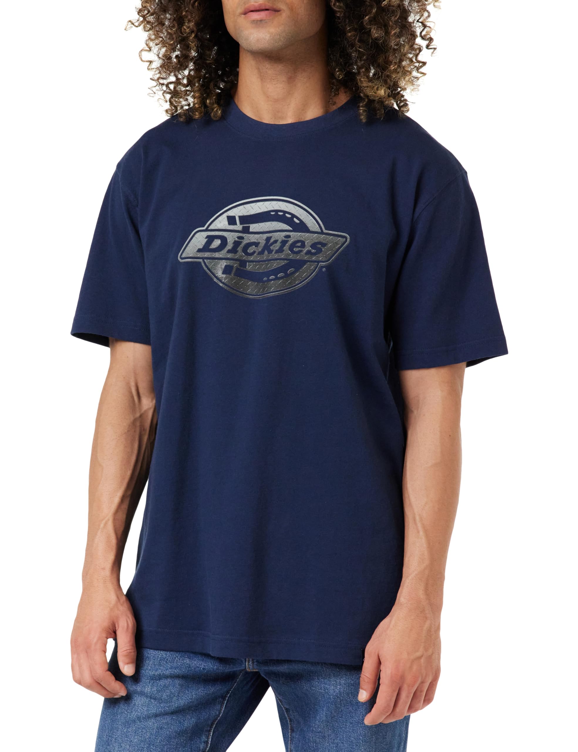 Dickies Men's SS Logo Graphic T-Shirt 2, Ink Navy, L