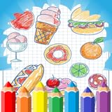 Food Coloring Pages: Delicious Art Drawing & Painting Studio