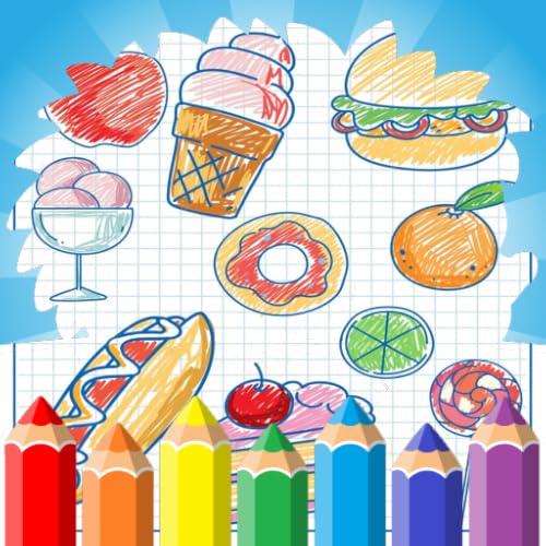 Food Coloring Pages: Delicious Art Drawing & Painting Studio