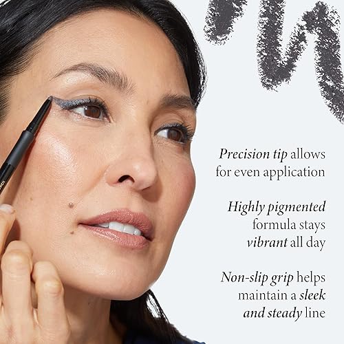 Miniatura 3 de LAURA GELLER NEW YORK INKcredible Delineador de ojos de gel - Grafito - Lápiz delineador de ojos impermeable a prueba de manchas - Afilador integrado
