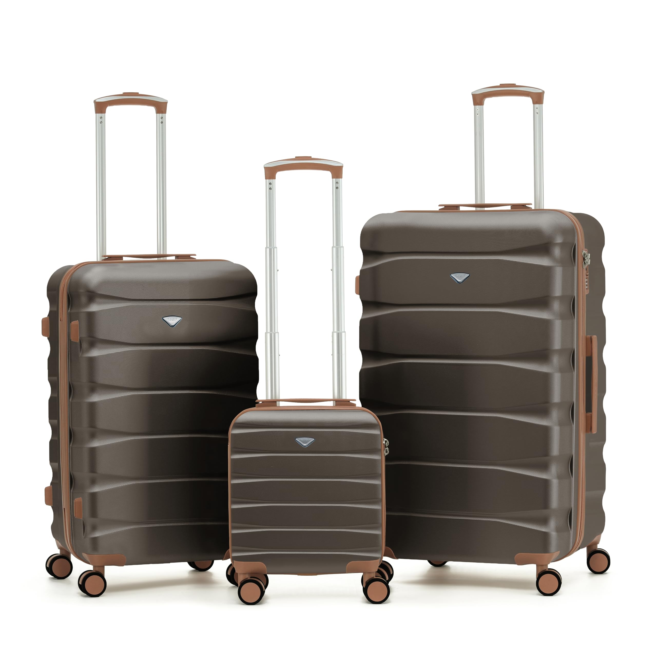 Flight Knight Lightweight 4 Wheel ABS Hard Case Medium Suitcase Approved for Over 100 Airlines Including easyJet, British Airways, Ryanair, Jet2, Emirates & Many More - Check-in Medium Size 25" — view 232
