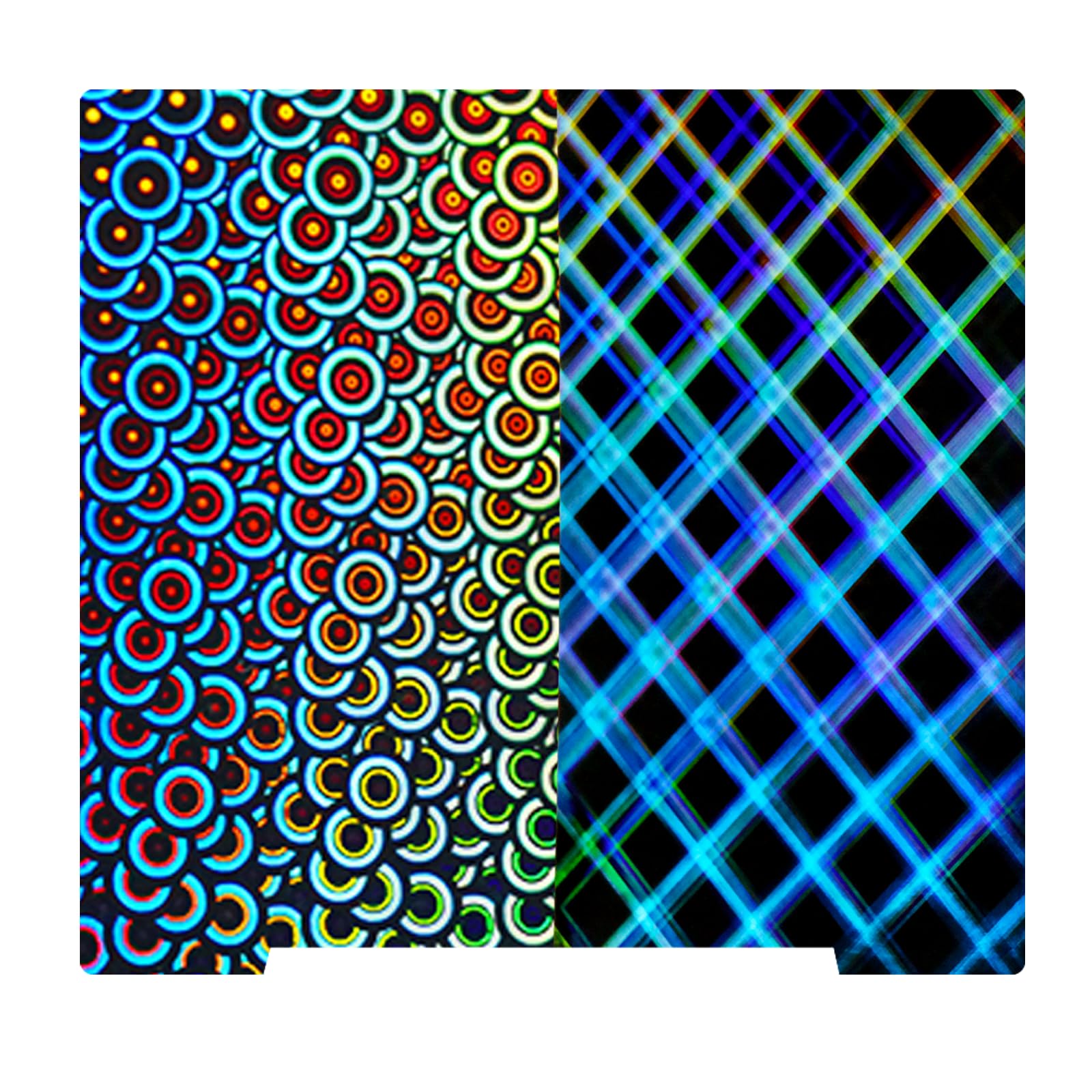 Sahvaim Upgraded H1H Build Plate for Prusa i3 MK3S, Kaleidoscope+Skynet Double Sided Flexible Sheet Removable Print Bed for MK2 MK52 MK3 MK3S MK4 3D