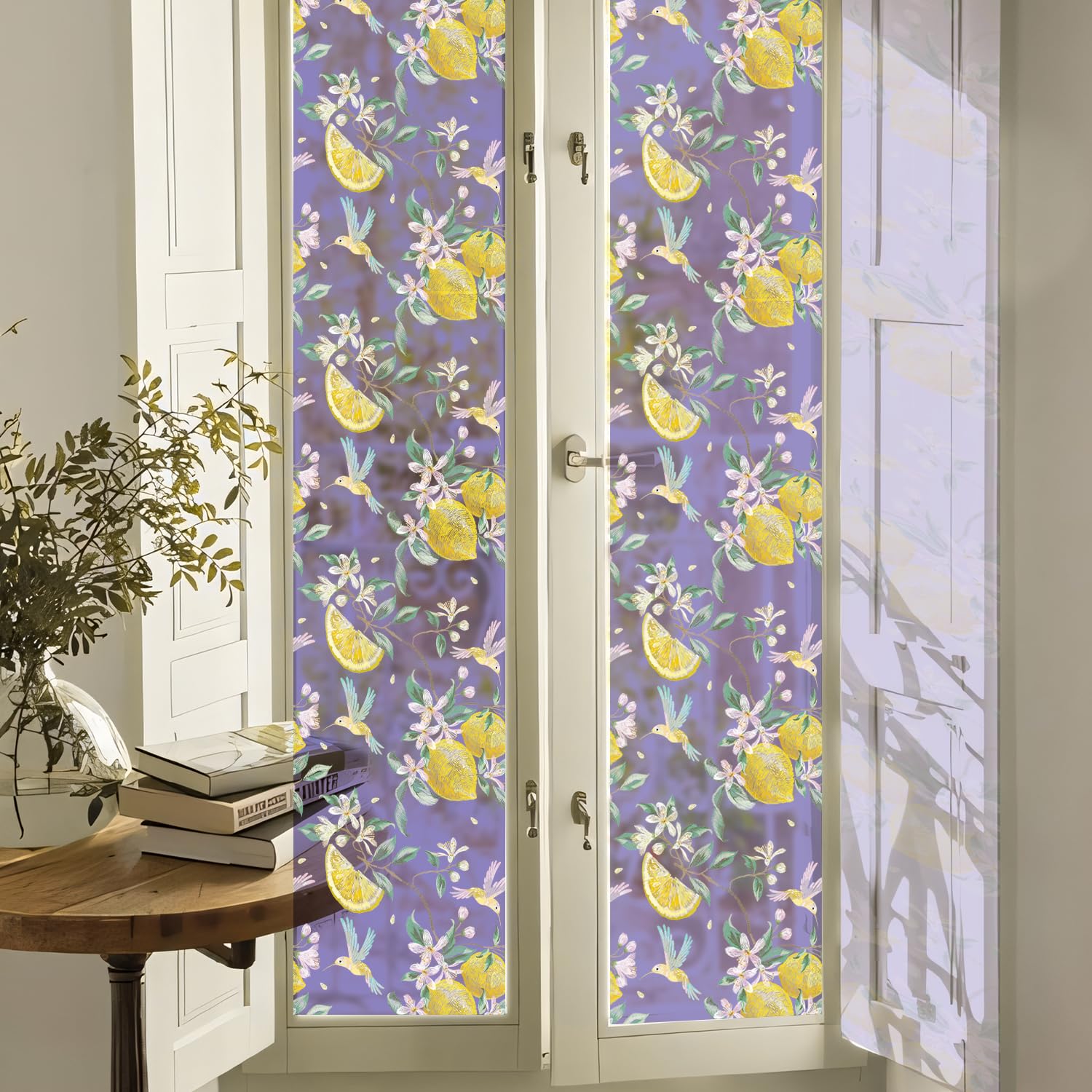 Alwayspon 28 x 100 cm niet-klevende glas-in-loodraam