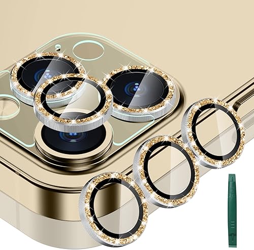 Paquete de 2 Protector de lente de cámara de vidrio templado compatible con iPhone 14 ProMax, ultra transparentedelgado, antiarañazos, a prueba de