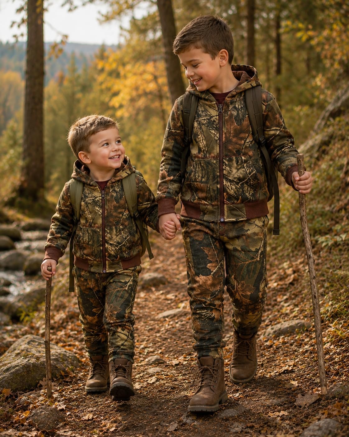 TrailCrest by Treel Infant-Toddler Cotton Full Zip Hoodie Sweatshirt Jacket & Pants Set Tracksuit