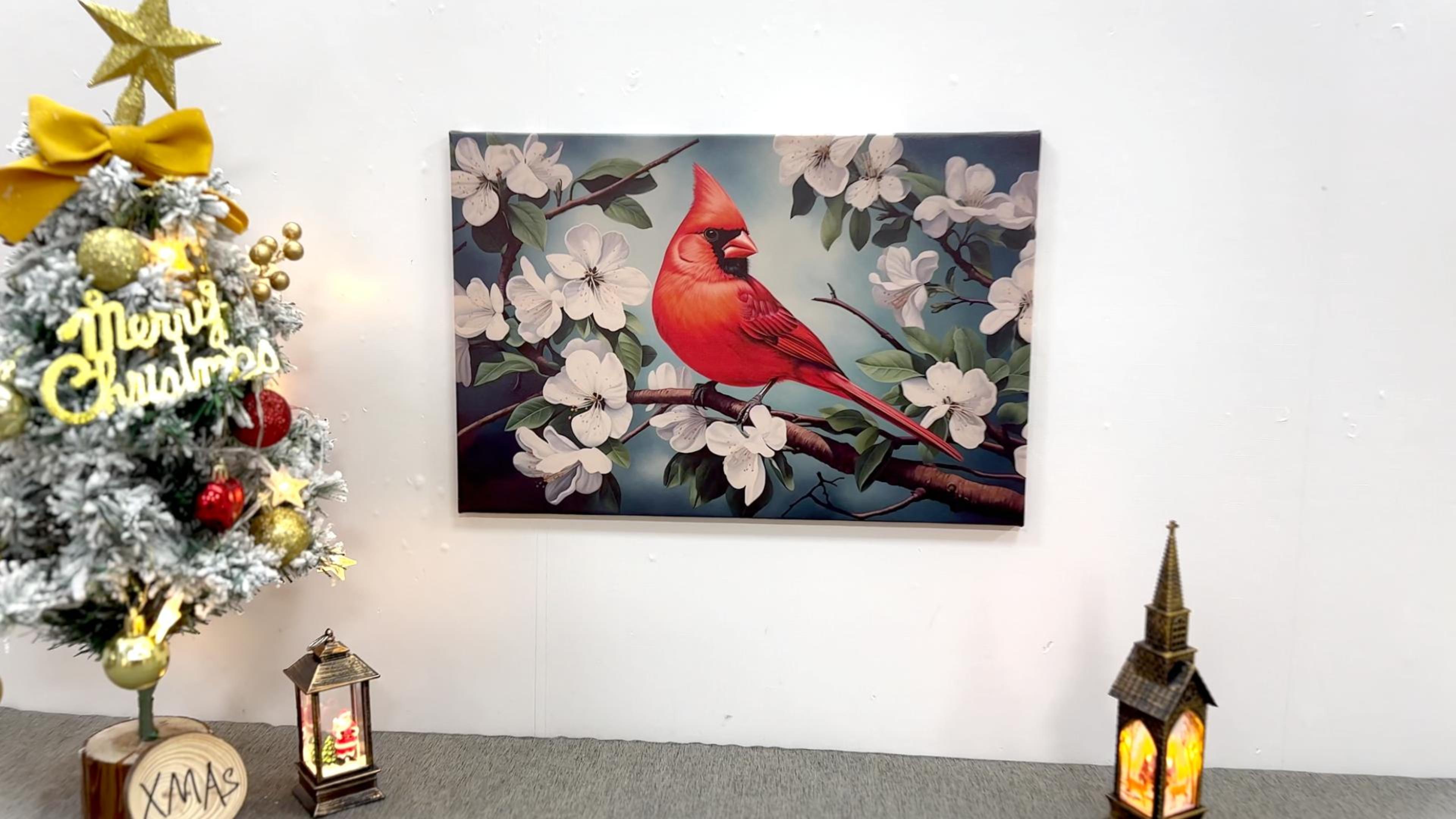 Amazon.com: ZXHYWYM Vintage Cardinal Wall Art Pictures Of Red