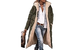 Women's Fashionable Shearling Fleece Long Winter Coat 2024