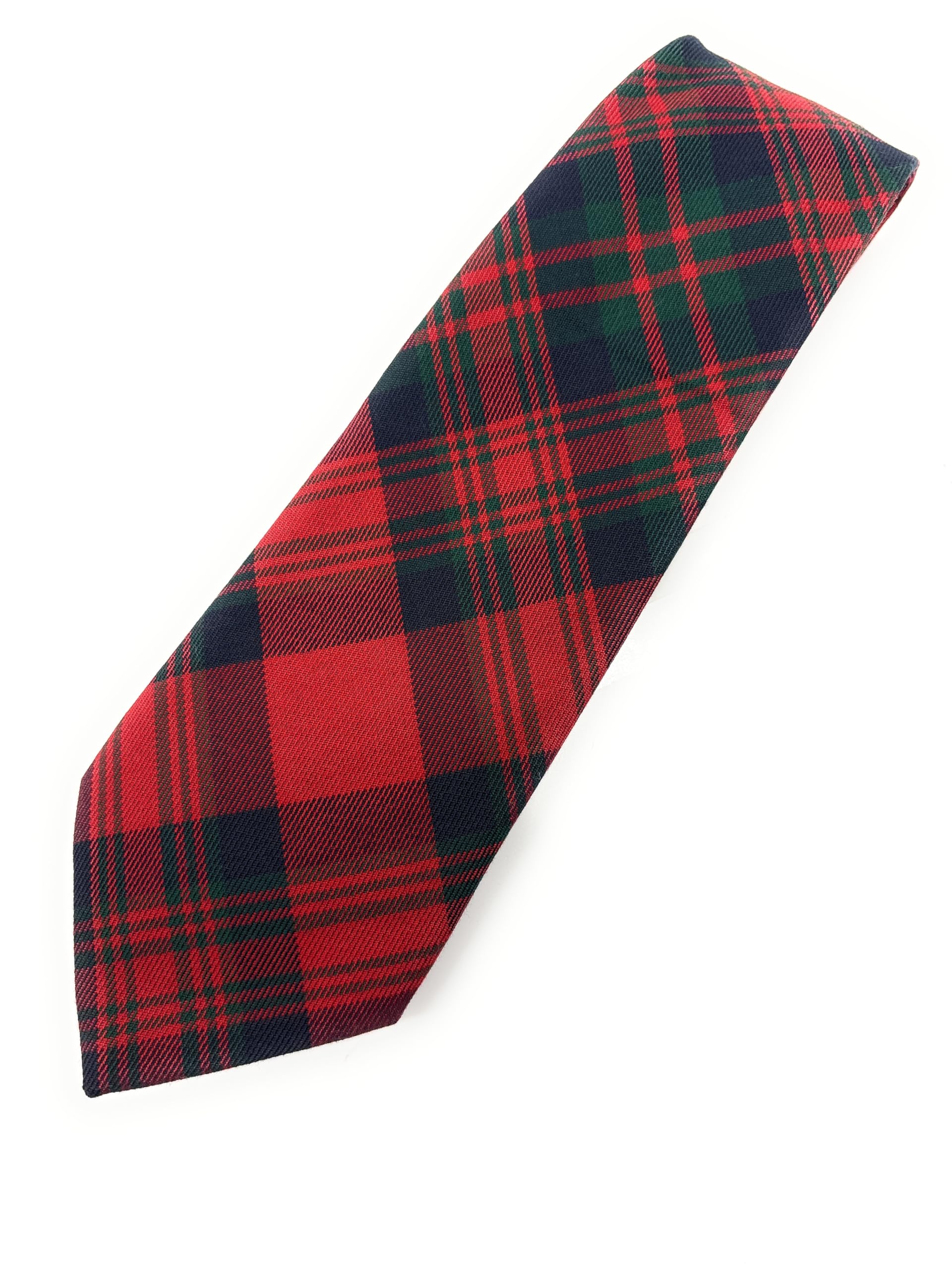 Scottish Essence Matheson Red Scottish Tartan Necktie, Traditional Clan Pattern, Made In Scotland, Multiple Tartans Available (Matheson Red)