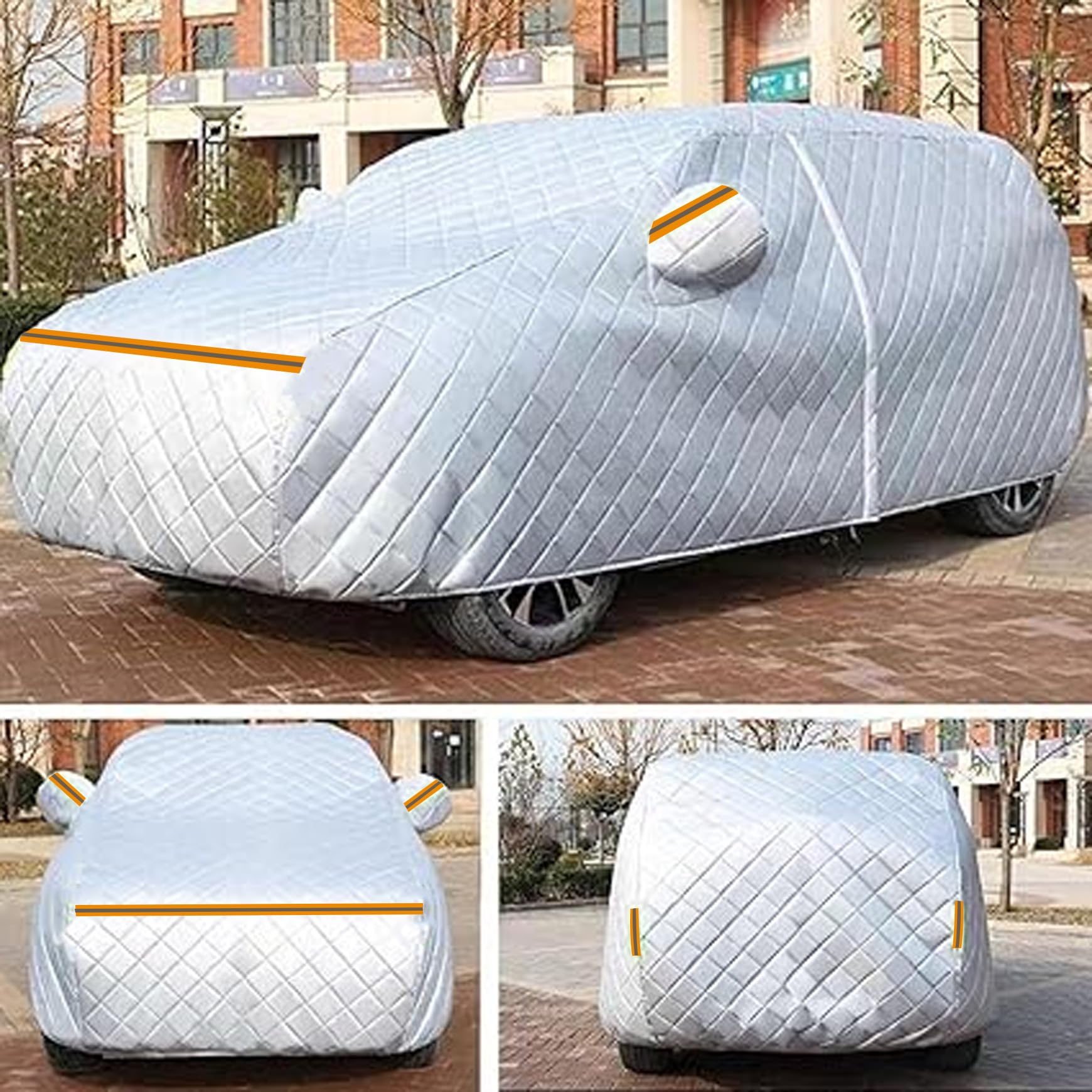Pokrowiec samochodowy do Mercedes CLS 63 AMG 2006-2010, bawełniany pokrowiec na zewnątrz, chroni prywatność w pomieszczeniach, zapobiega gradowi, deszczowi, śniegowi, kurzowi, UV, może być używany o