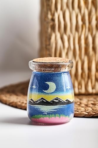 Miniatura 2 de YUANLUGV - Botellas de arena de colores con arena luminosa para niños, elegante y exquisita botella de arte de arena, botellas de arte de arena con