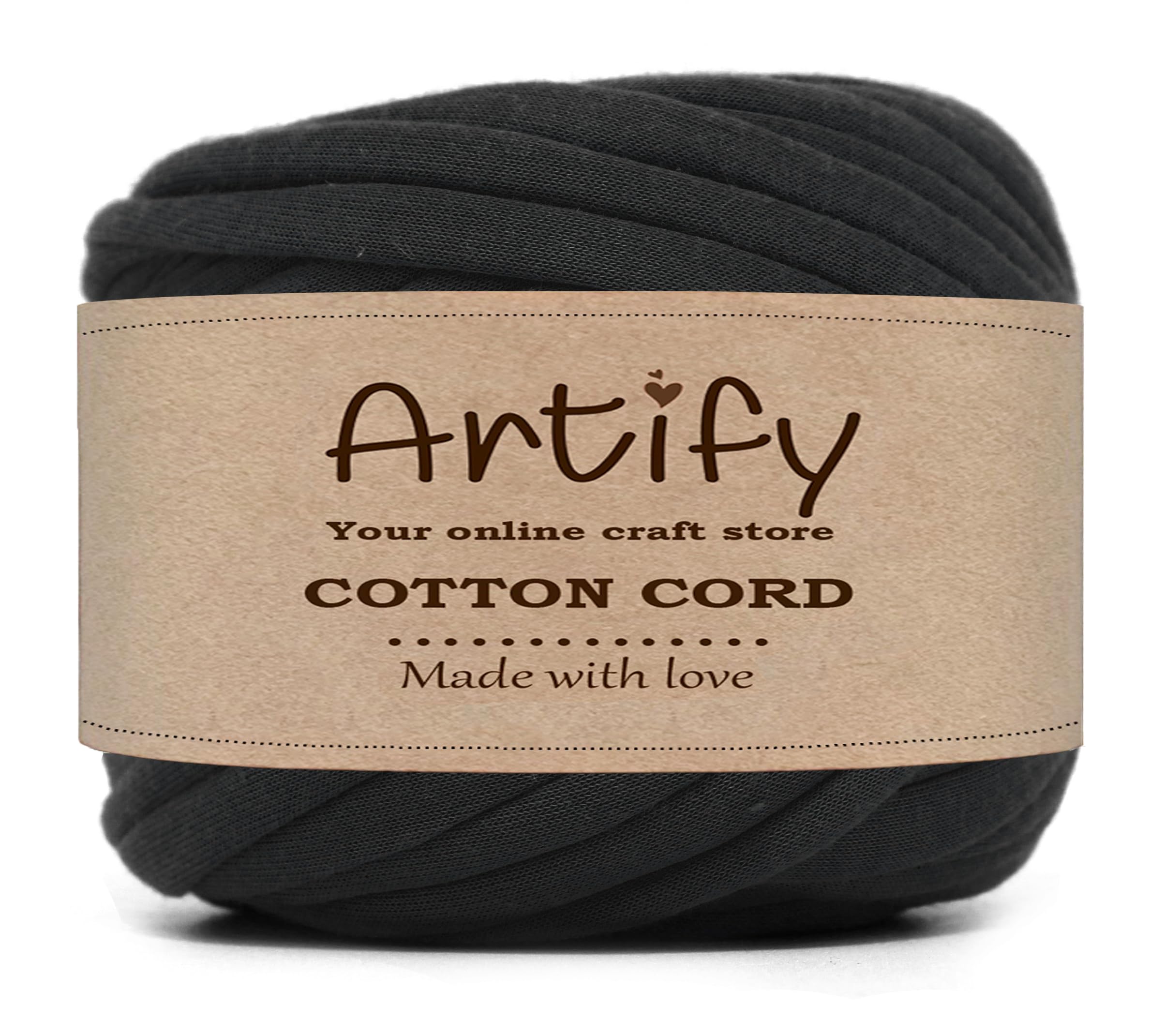 Artify | Tshirt Yarn (7mm, 500gms) | Knitting Yarn for Hand DIY Bag, Blanket, Cushion and other Crochet Projects - Black (B0D1V7MBJ4) Amazon Price History, Amazon Price Tracker