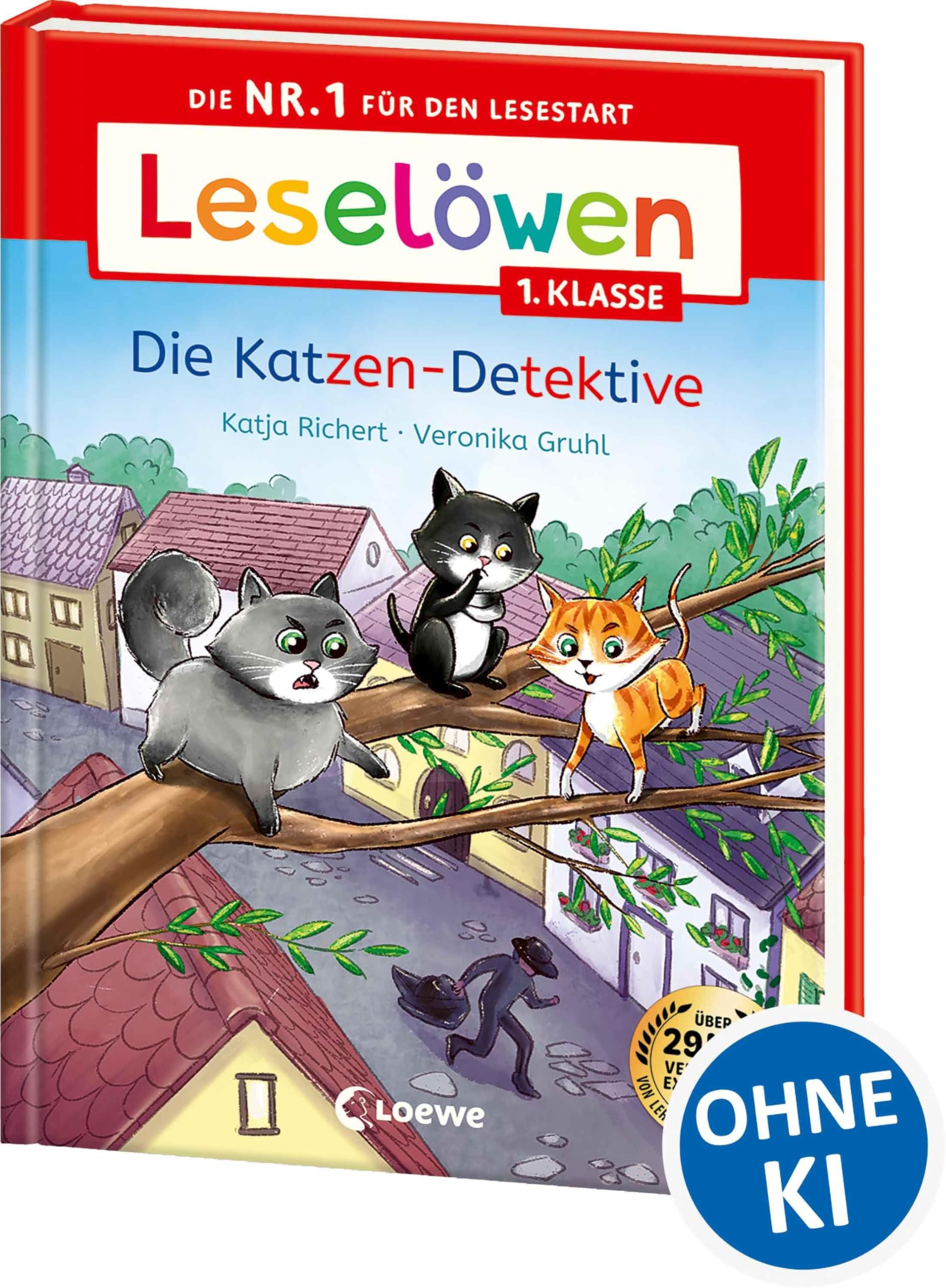 Leselöwen 1. Klasse - Die Katzen-Detektive: Die Nr. 1 für den Lesestart - Mit Leselernschrift ABeZeh - Erstlesebuch für Kinder ab 6 Jahren