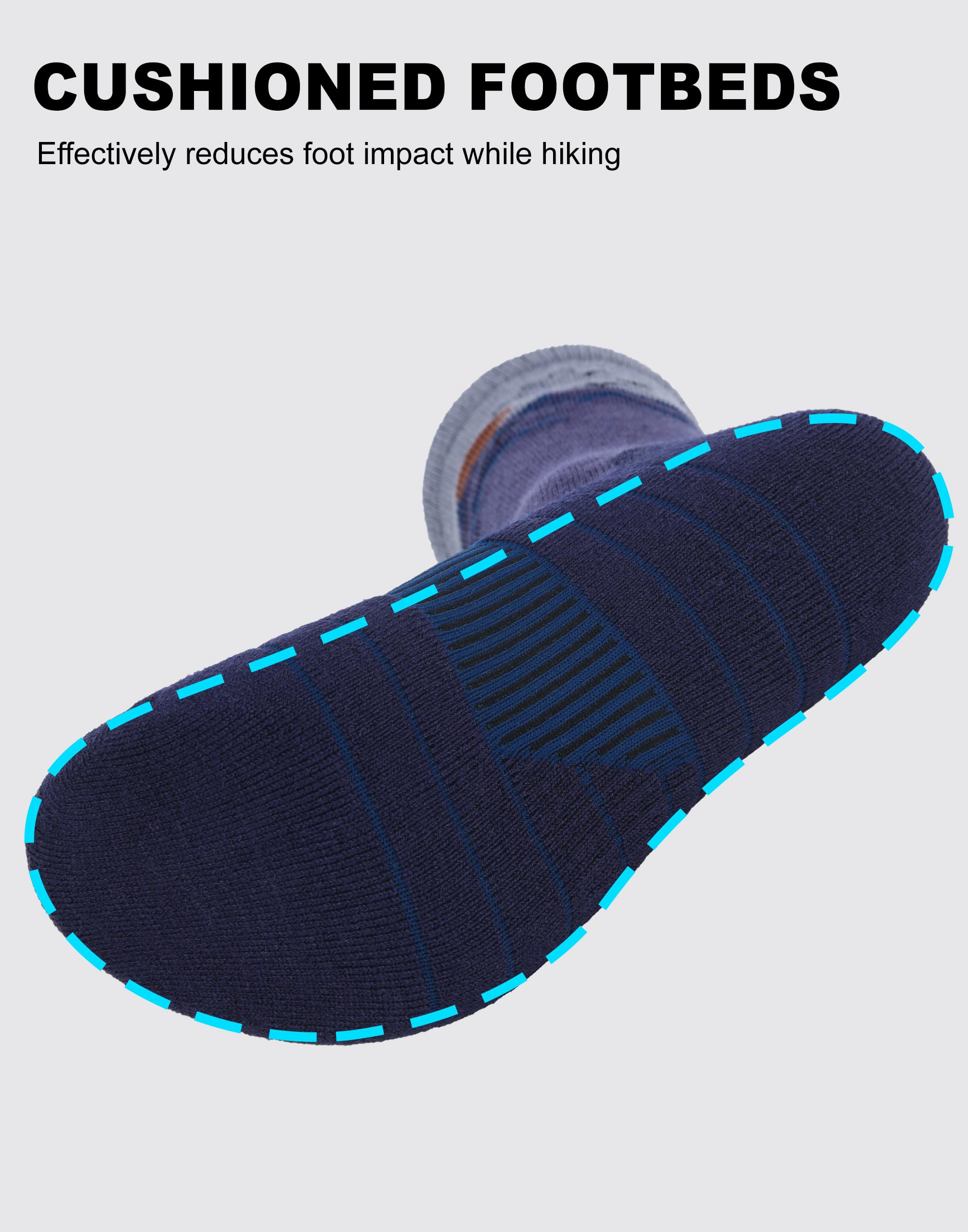 Pioneer Camp Merino-Wandersocken für Herren Damen – Atmungsaktive Geruchshemmende Trekkingsocken mit Dämpfung Blasenschutz – Bequeme Schweißableitende Laufsocken für Outdoor 3 Paar