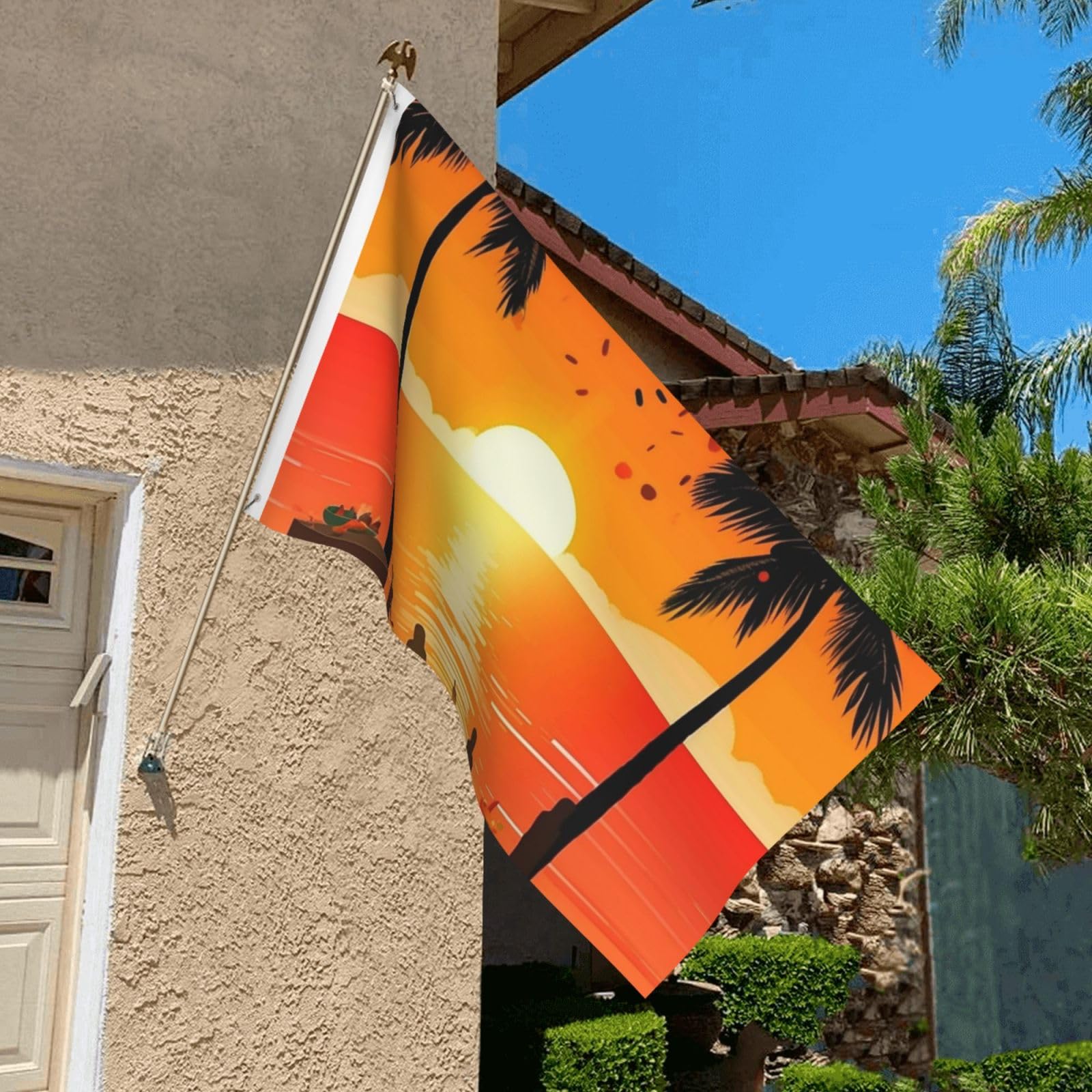 Pickako Sommer-Flagge, 90 X 150 Cm – Einseitiger Druck Mit Messingösen