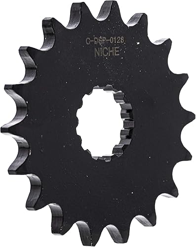 Miniatura 5 de NICHE Piñón de accionamiento delantero de 525 pasos de 18 dientes para Triumph Bonneville Thruxton Scrambler Speedmaster T1182000 2001-18