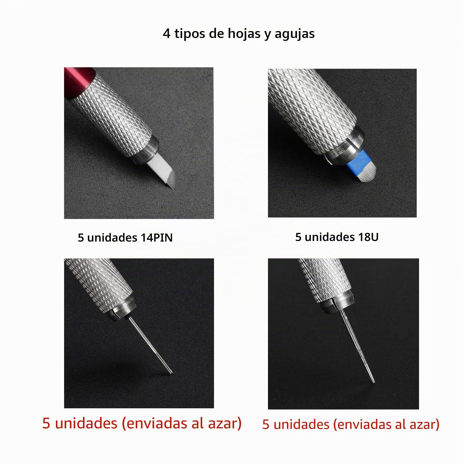 ATOMUS Kit de microblading para cejas, lápiz de tatuaje manual y agujas de microblading RS RL 14 pines 18U, hojas de regla para cejas, pegatinas para ejercicios de labios (kit 1)