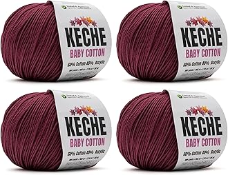 CLARET RED YARN (4 SKEINS)