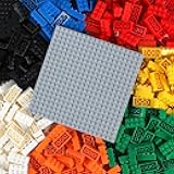 500 Piece Classic Building Bricks and 1 Gray Baseplate, 2x4 Bricks Bulk Creative Building Toys, Blocks Bulk for Kids Ages 6+, 7 Colors(Samll Bricks, 1.25x0.62x0.47 in)