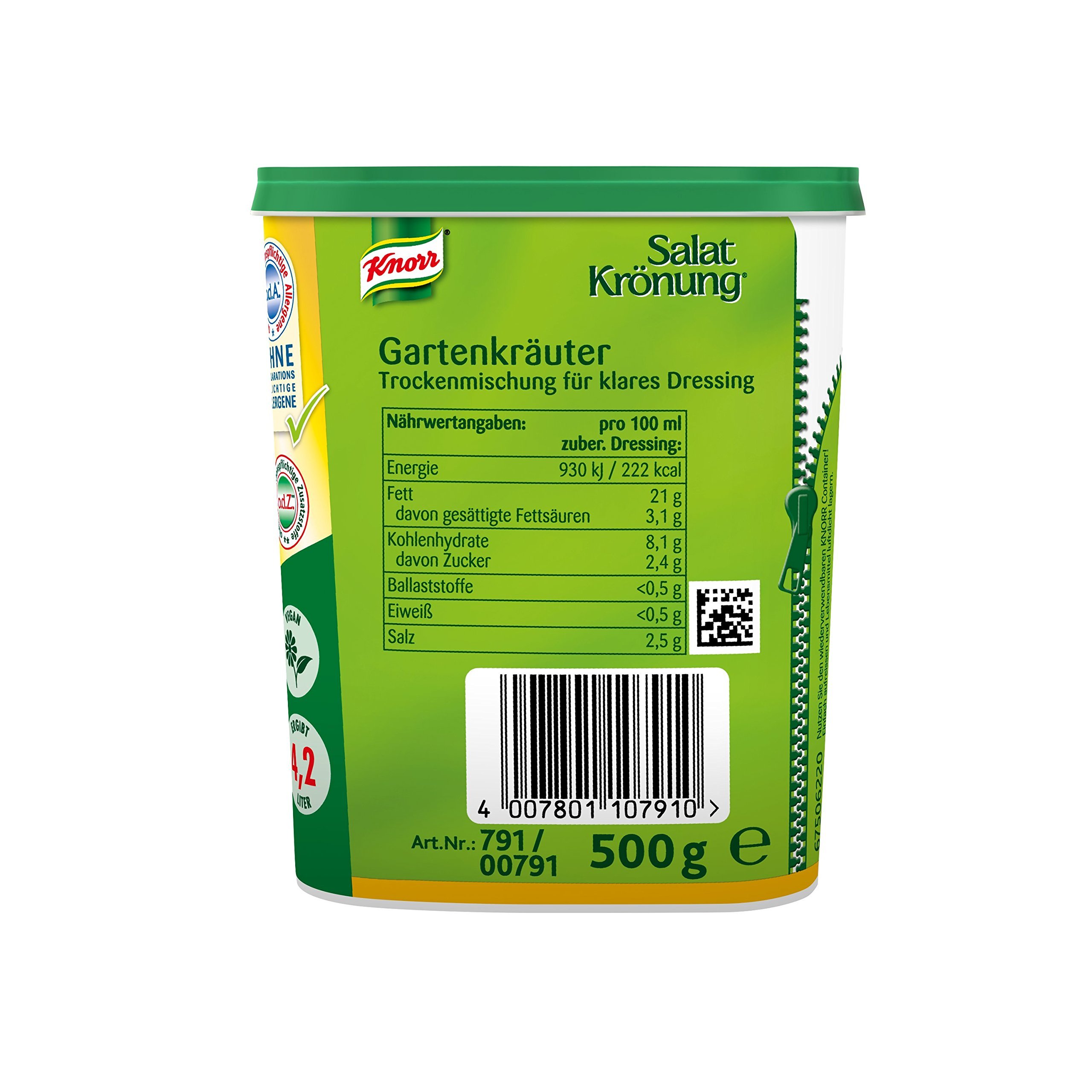 Knorr Salatkrönung Gartenkräuter Dressing 1er Pack (1 x 500 g)