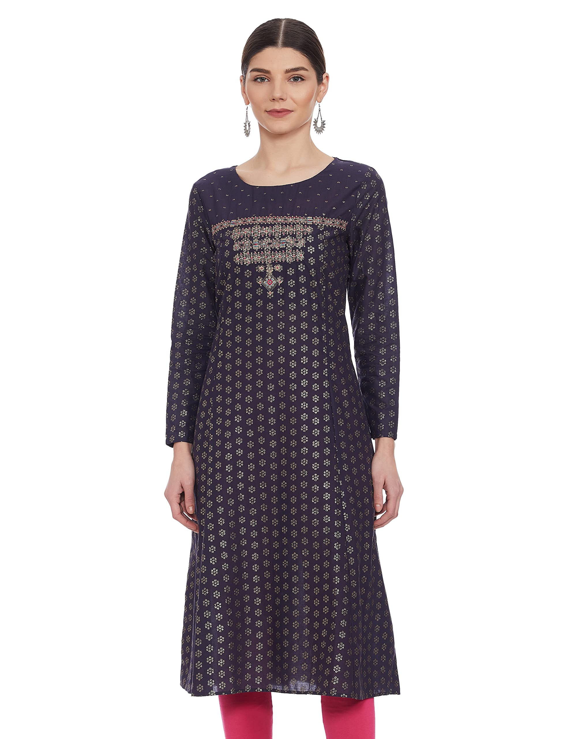 W for Woman Women's Cotton Regular Kurta