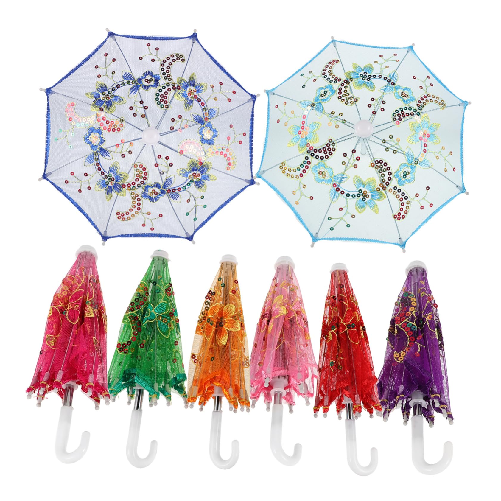 Ombrelle en dentelle lot de 8 pour sublimer les accessoires photo de scène