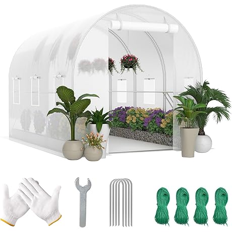 Kaen Walk-in Greenhouse: Lush Oasis for Your Floriculture