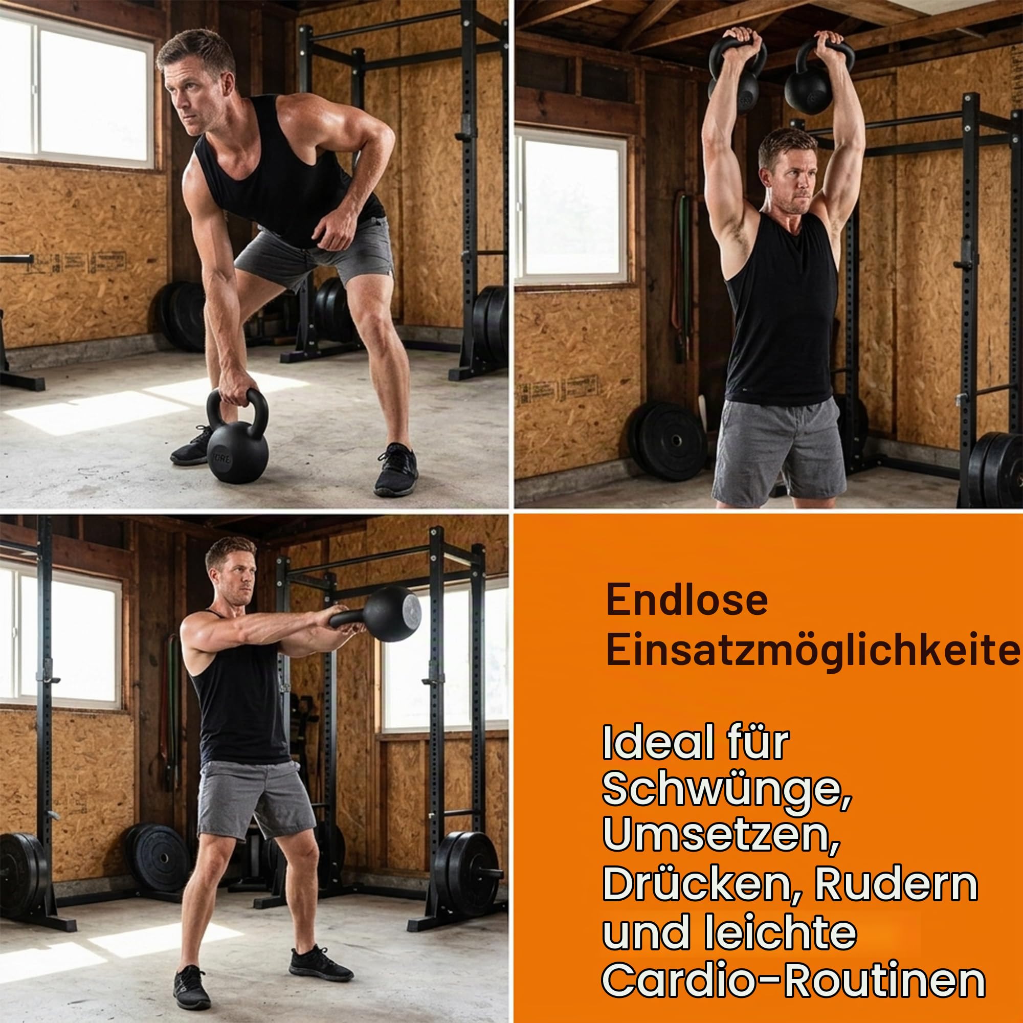 Athlyt Kettlebells aus Gusseisen