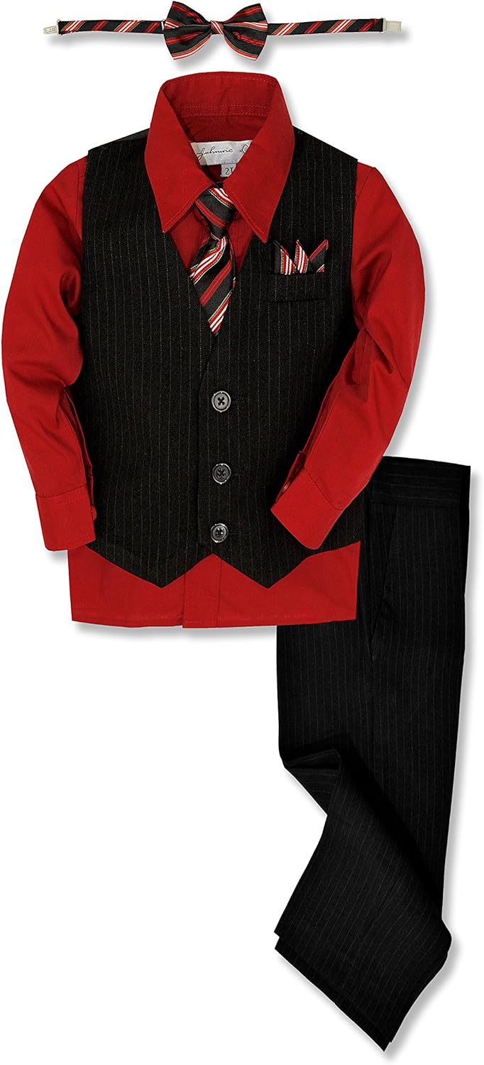 Pinstripe Boys Formal Dresswear Vest Set