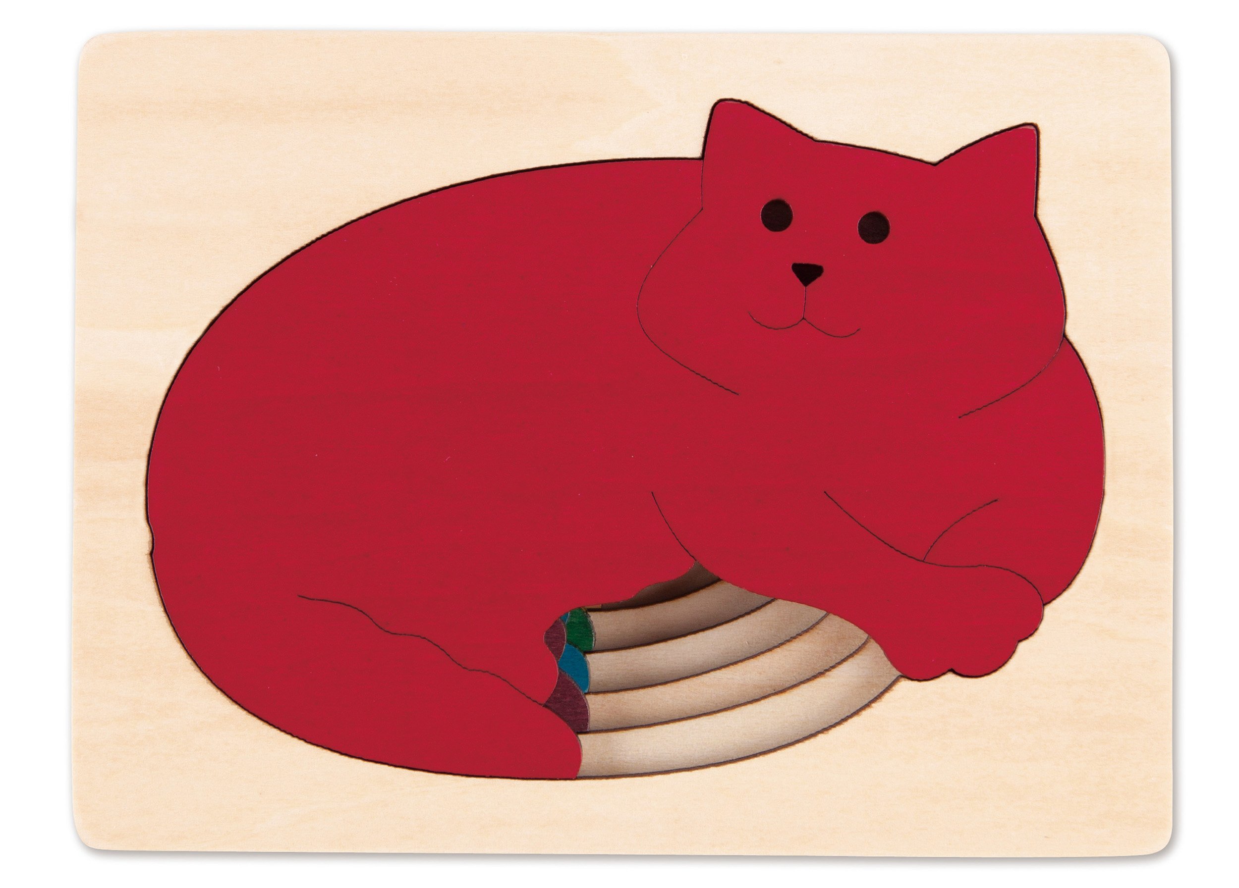 Hape – e6514 George Luck – Puzzle (Cinco Gatos en un – 6 Piezas