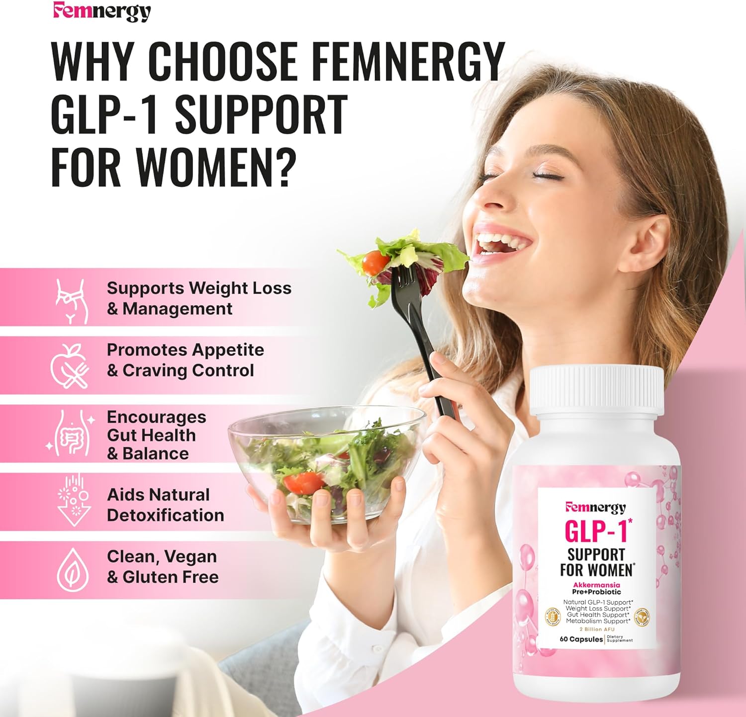 Glp-1 Weight Loss Probiotic Supplement For Women - Natural A...