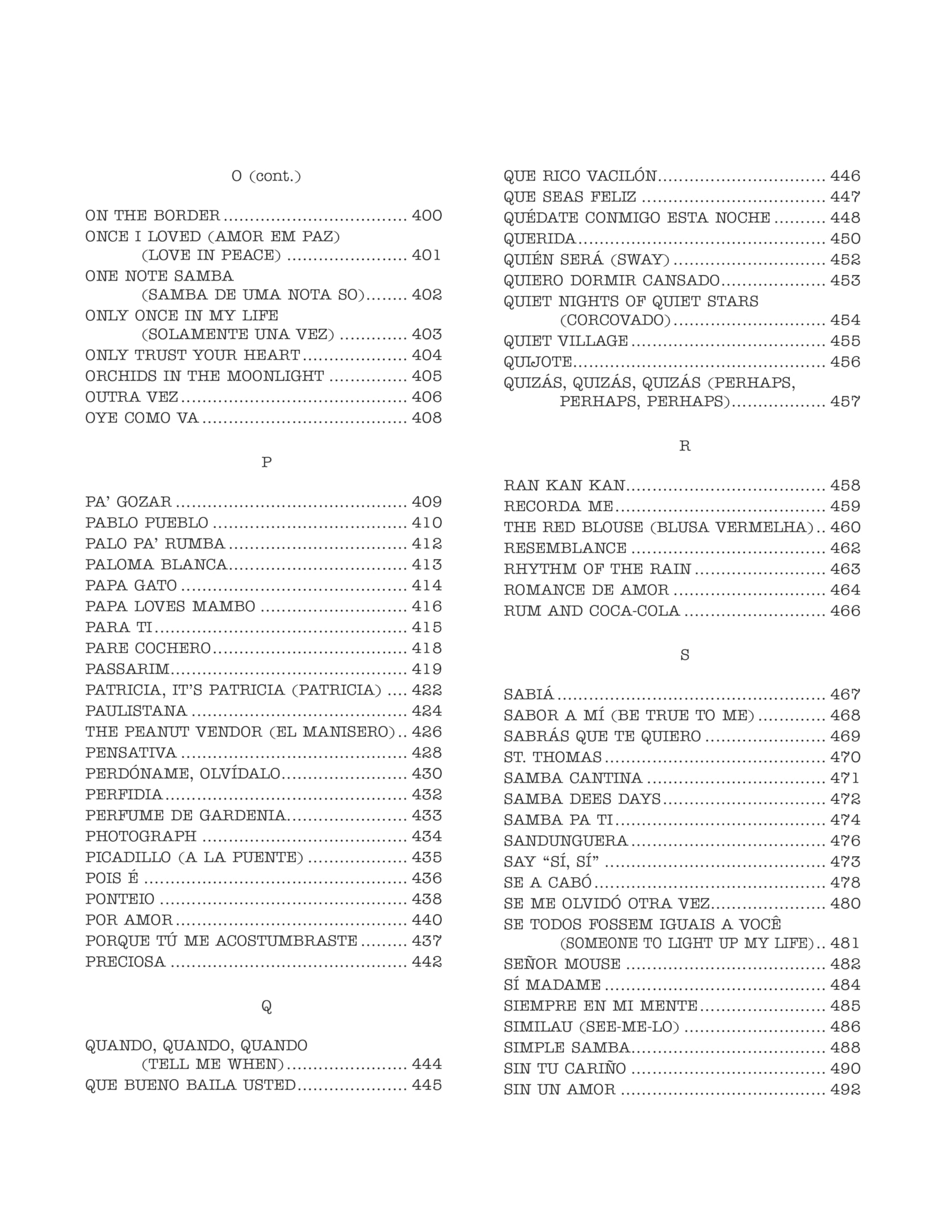The Real Latin Book: C Instruments