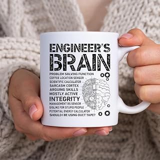 Engineer's Brain Funny Process Engineer Men Engineering Gift Mug, Tea Mug, Tea Cup, Coffee Cup