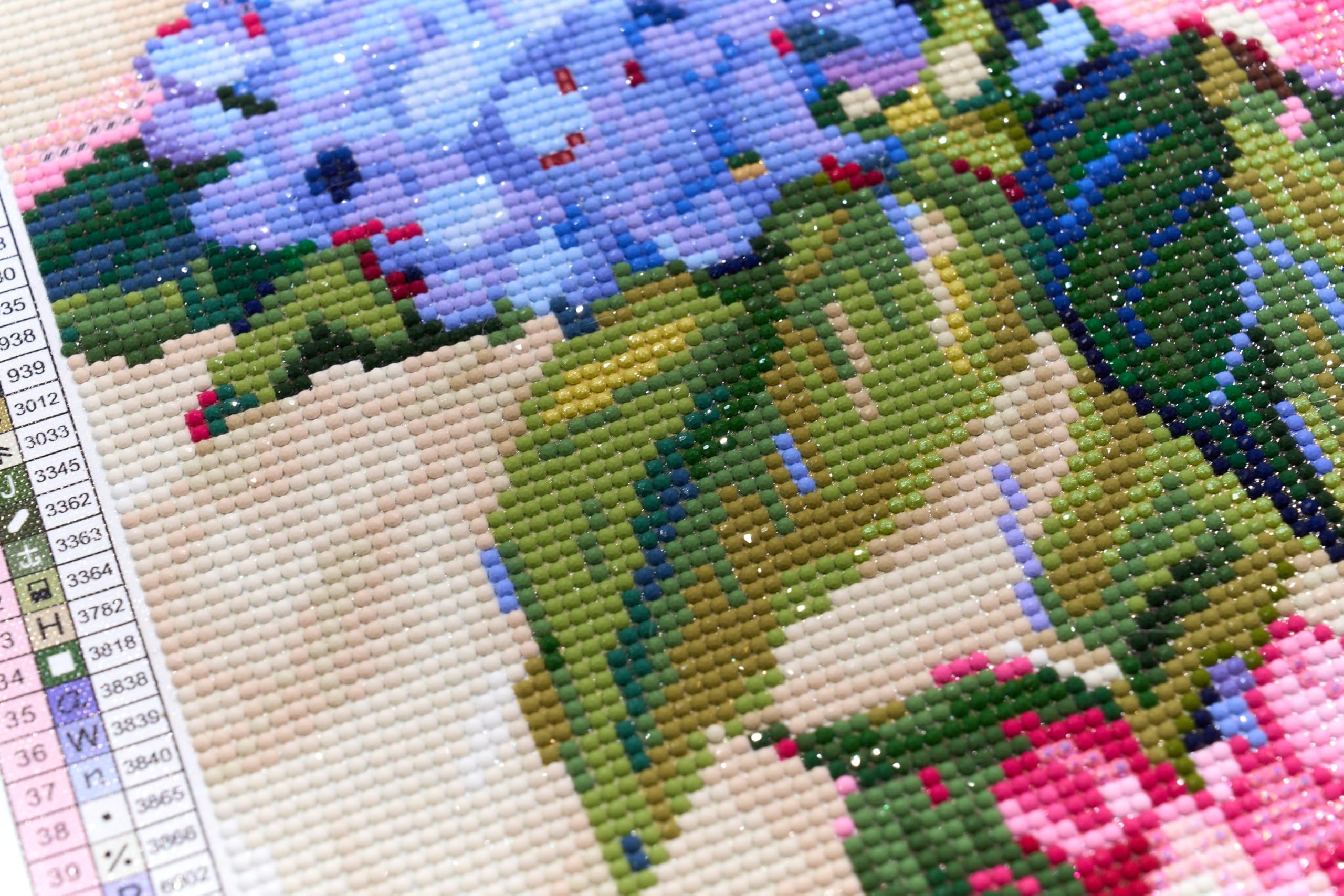 DIAMOND ART CLUB Hydrangeas Diamond Painting Kit, Fun DIY Crafts