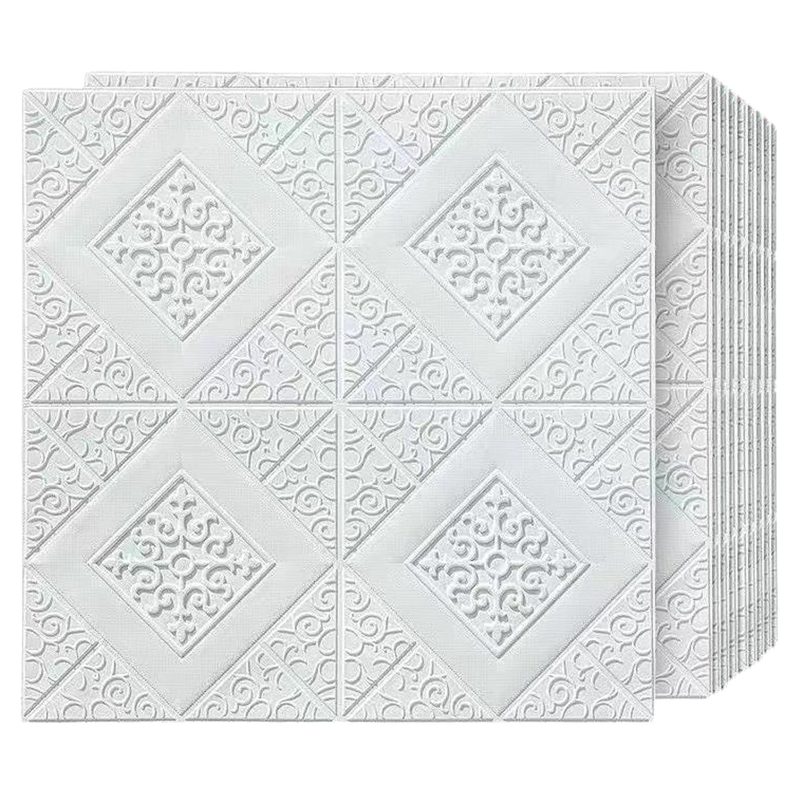 Dalle de plafond PVC autocollante 3D de 1.8 mm pour rénover le salon ou la cuisine