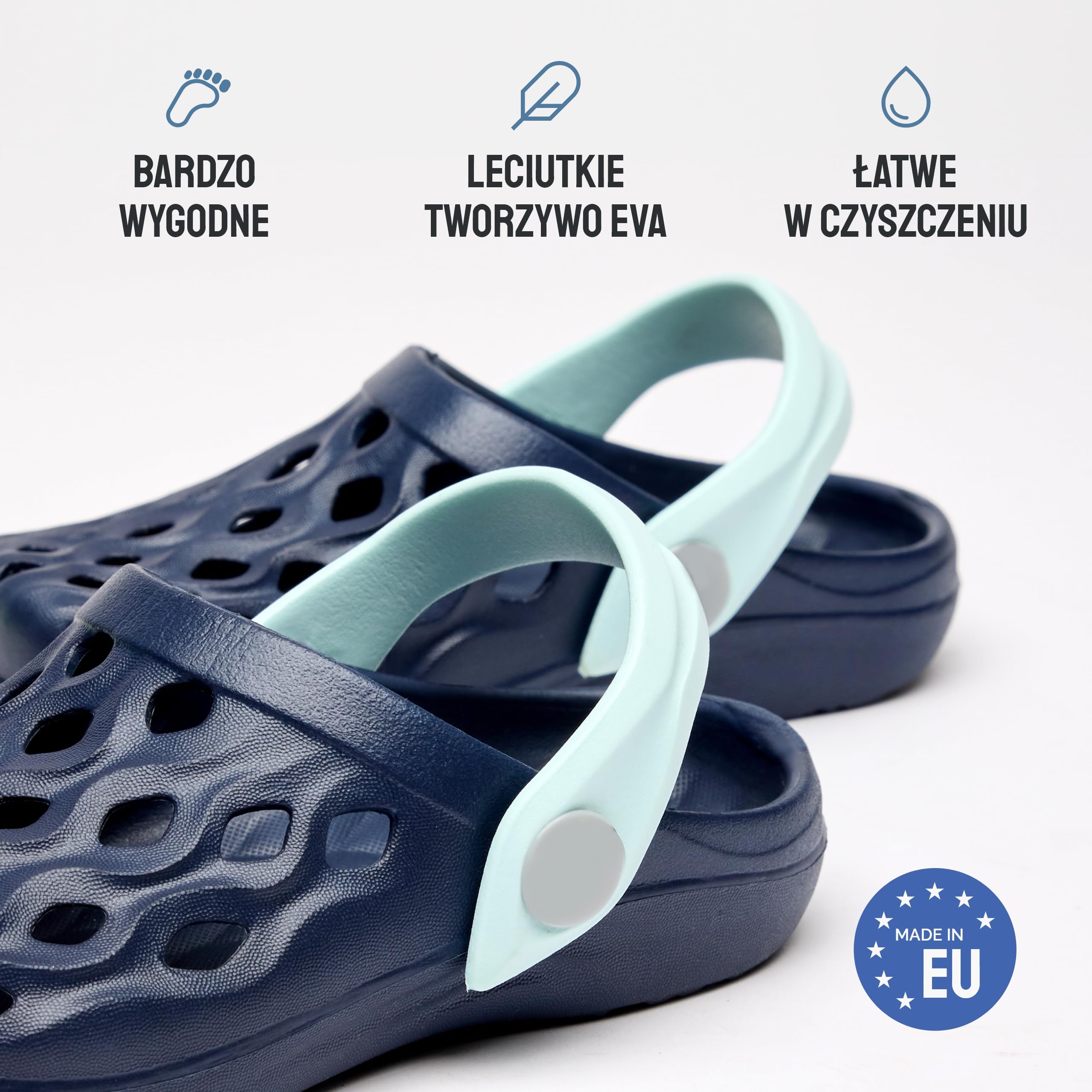 Ladeheid Dzieci Lekkie Chodaki Ogrodowe z Tworzywa EVA Buty Ogrodowe LA-CA-14