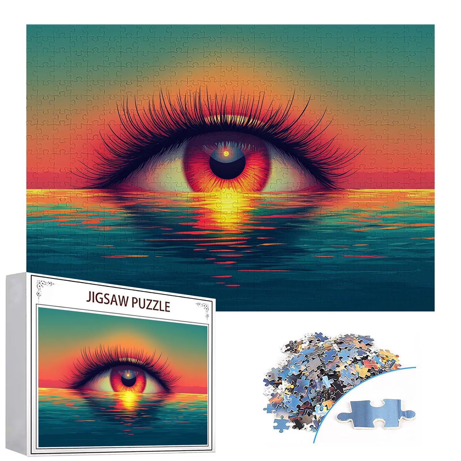 Puzzle 4000 elementów puzzle dla dorosłych jezioro 141 x 87 cm unikalne rzemiosło klasyczne 3D drewniana układanka do rodzinnych gier aktywnych, układanka do samodzielnego wykonania nawet do dekoracji