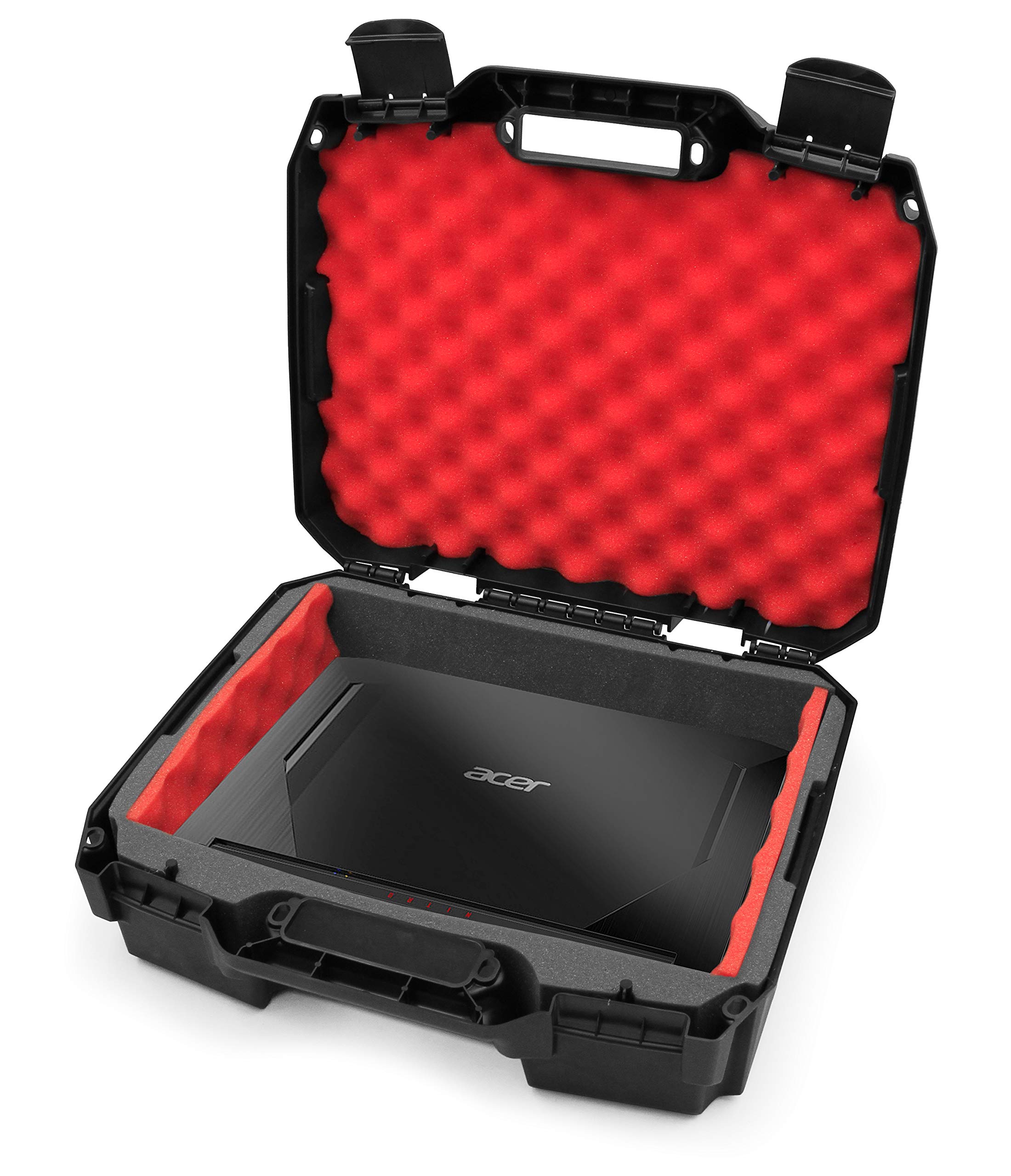 CASEMATIX 15.6" Hard Shell Laptop Case with ShockAbsorbing Interior
