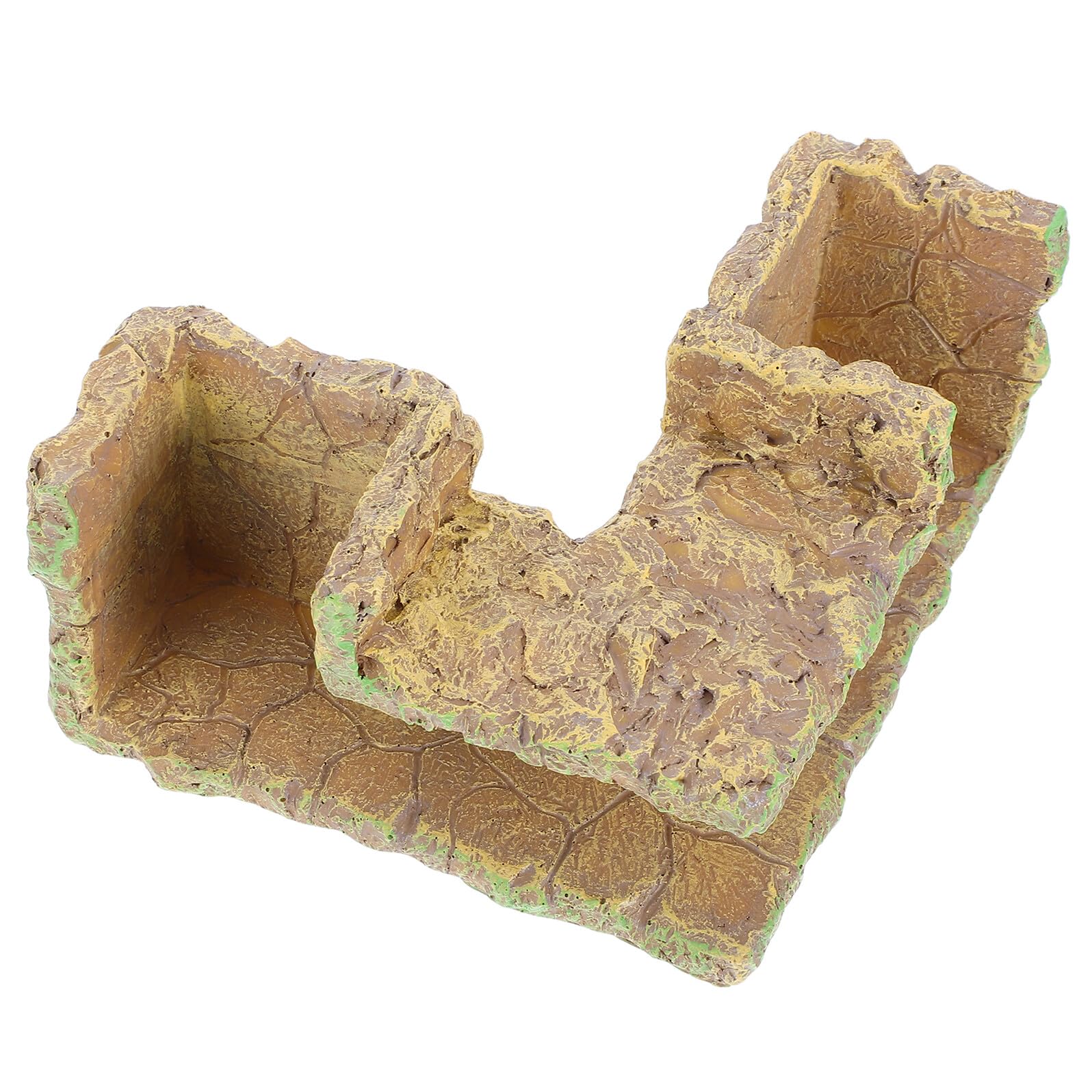 VILLCASE Aquarium Corner Cave Shrimp Hide Cave Fish Tank Tunnel Rock Shelter for Shrimp Breeding and Hiding Suitable