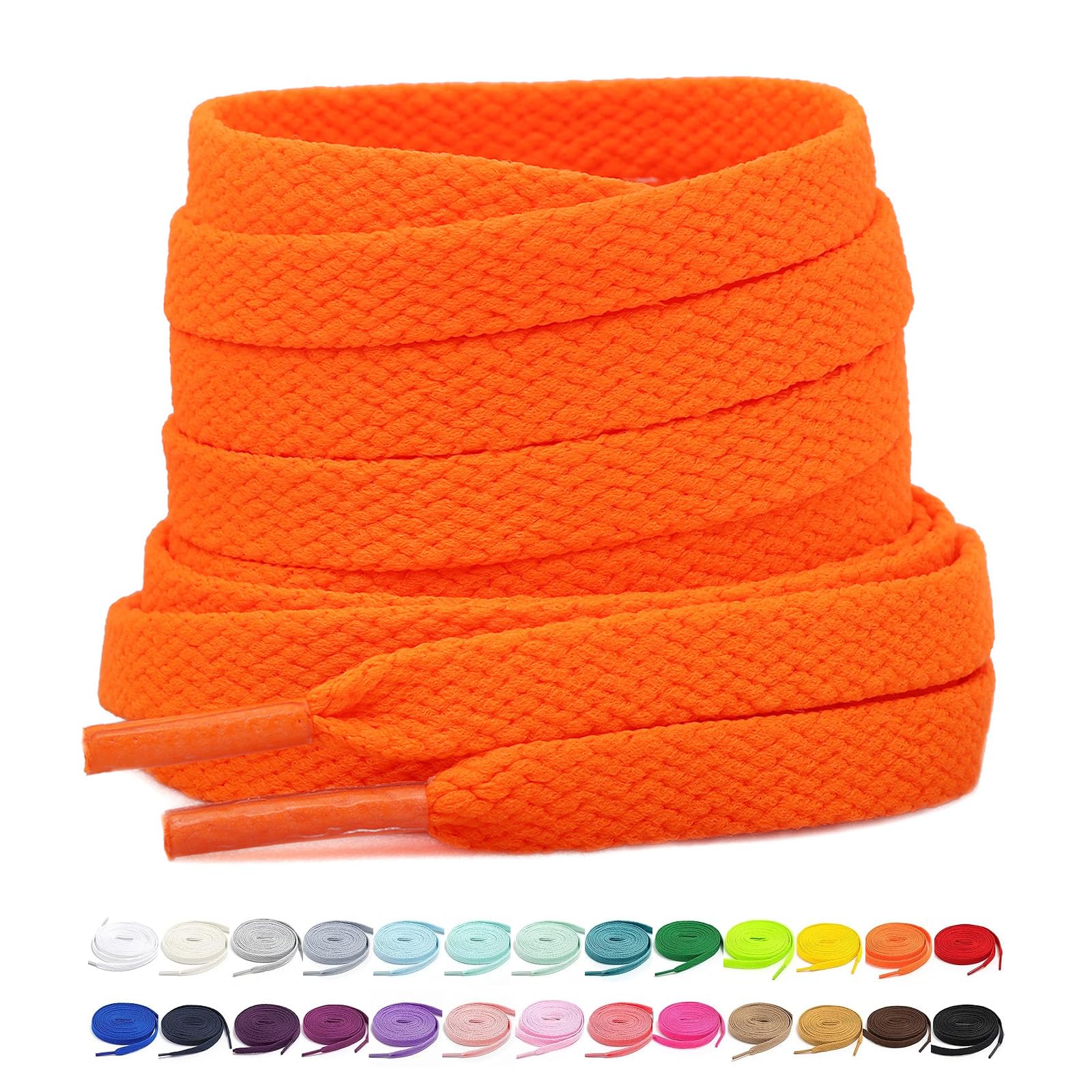 Stepace Sneakers Flat Shoelaces 30"-72" Long 20 Colors