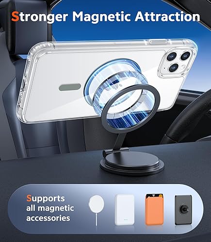 Miniatura 407 de Fntcase Funda para iPhone 15 Plus y 14 Plus de 6.7 pulgadas, magnética, a prueba de golpes de grado militar, antiamarilleo, delgada, protectora