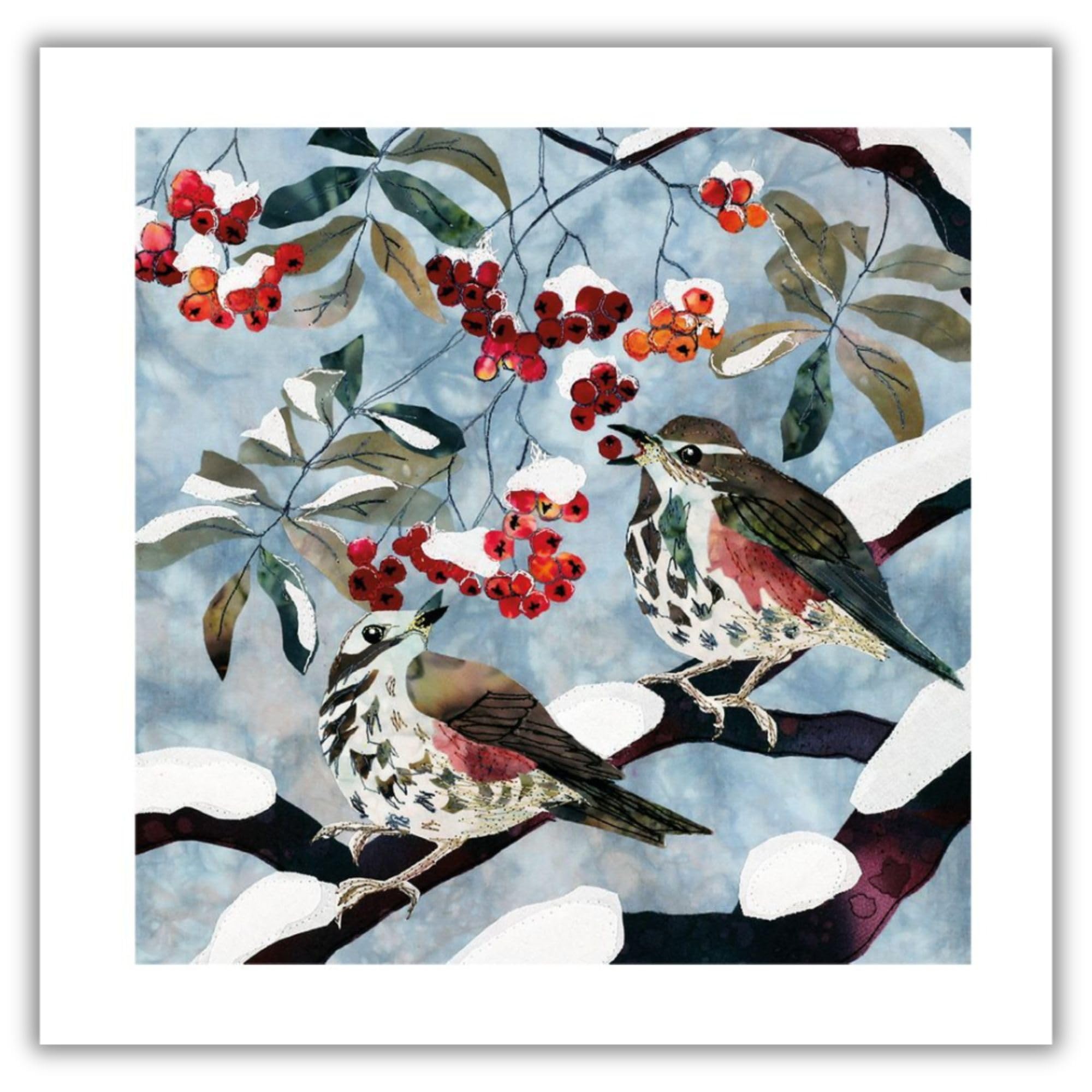 Museums & Galleries Charity Christmas Cards - Pack of 20 Assorted Premium Greeting Cards with Envelopes - Festive Birds in the Snow - (5 Each of 4 Designs) - Supporting UK Charities - Image 2